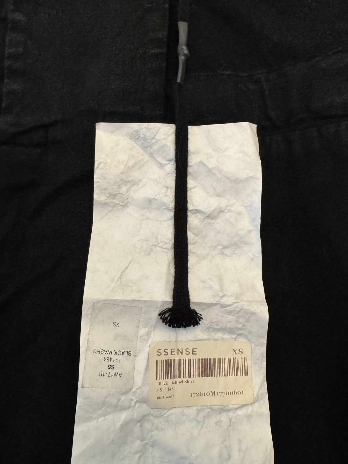 11 By Boris Bidjan Saberi Black Flannel Shirt NWT Size XS Size US S / EU 44-46 / 1 - 6 Thumbnail