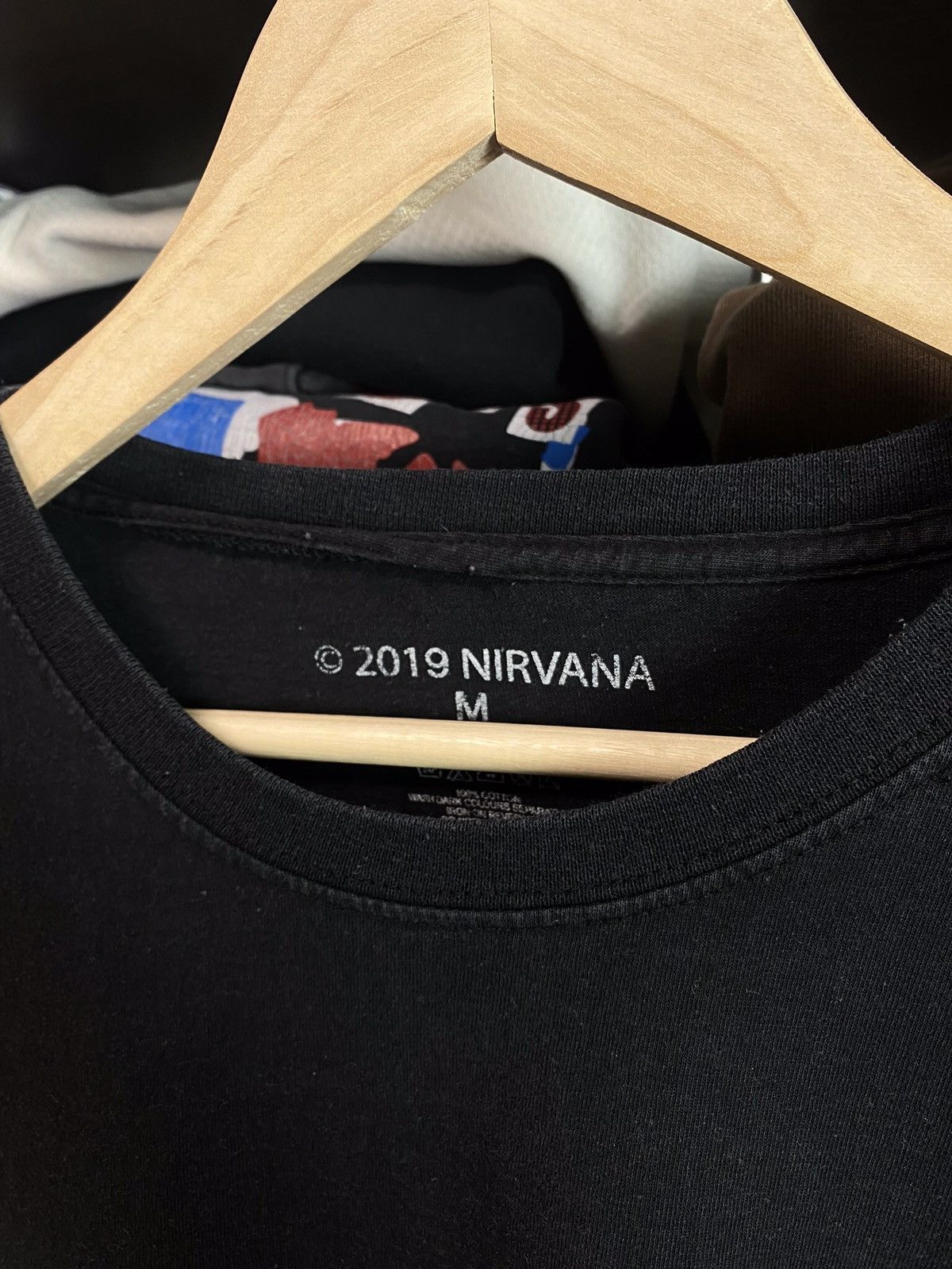 Band Tees × Nirvana × Vintage Nirvana 2019 Logo Black Long Sleeve Tee Size US M / EU 48-50 / 2 - 5 Thumbnail