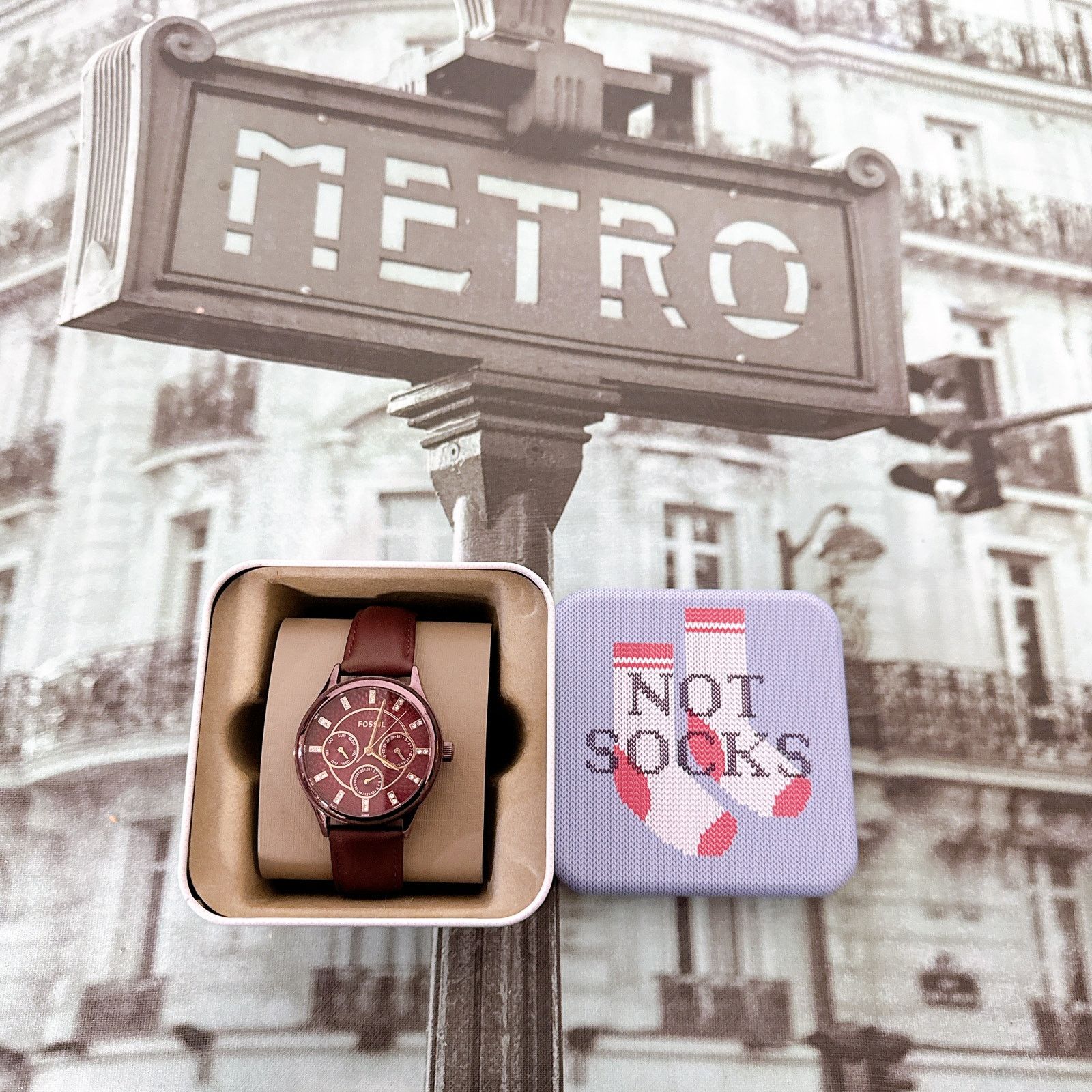 Fossil Fossil BQ3285 Sophisticate Multifunction Womens Wine Leather Size ONE SIZE - 1 Thumbnail