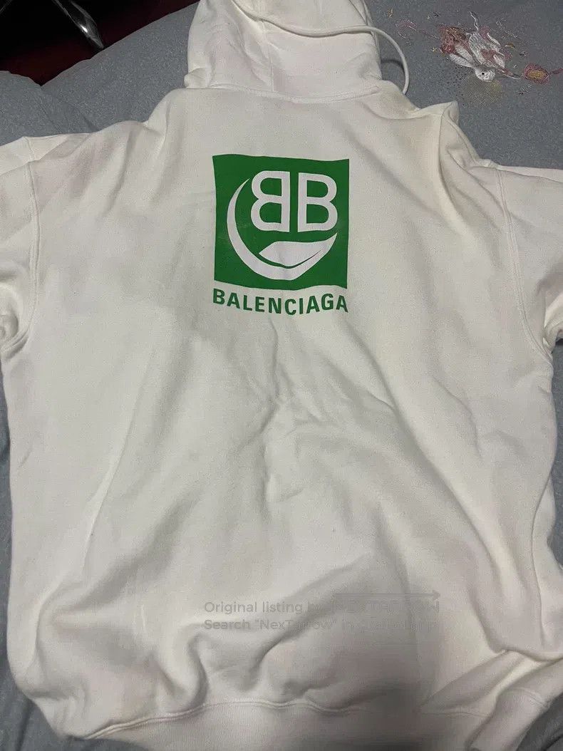 Balenciaga Balenciaga White Eco-Friendly Sweatshirt Size US S / EU 44-46 / 1 - 3 Thumbnail