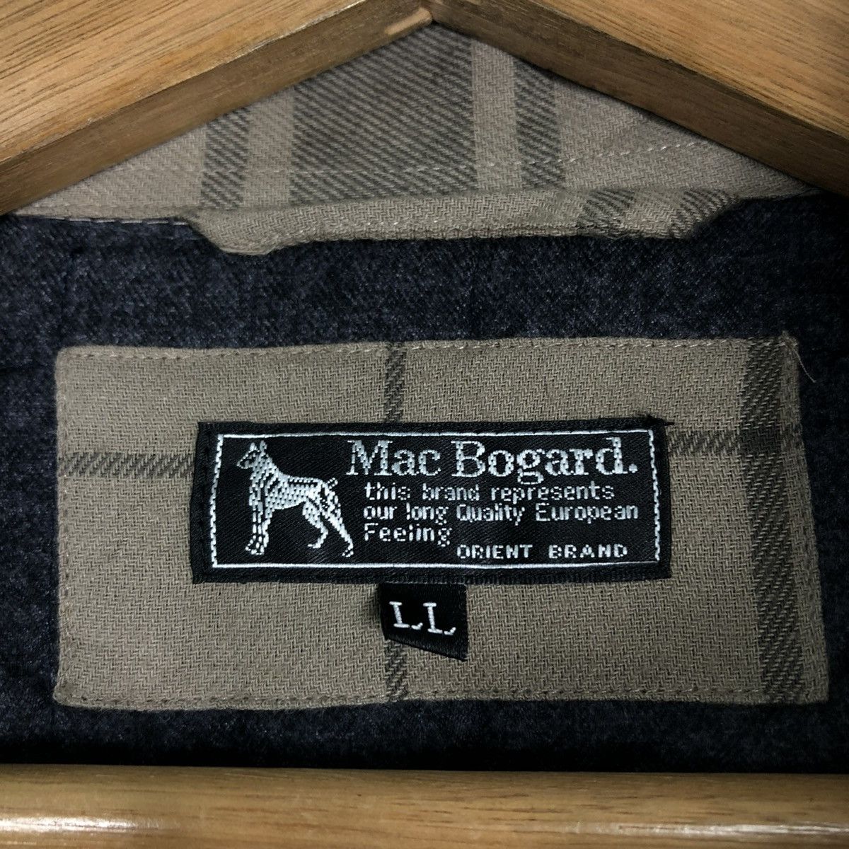 Flannel 🔥VINTAGE FLANNEL SHIRT JACKET WORK MAC BOGARD TARTAN DESIGN Size US L / EU 52-54 / 3 - 17 Thumbnail