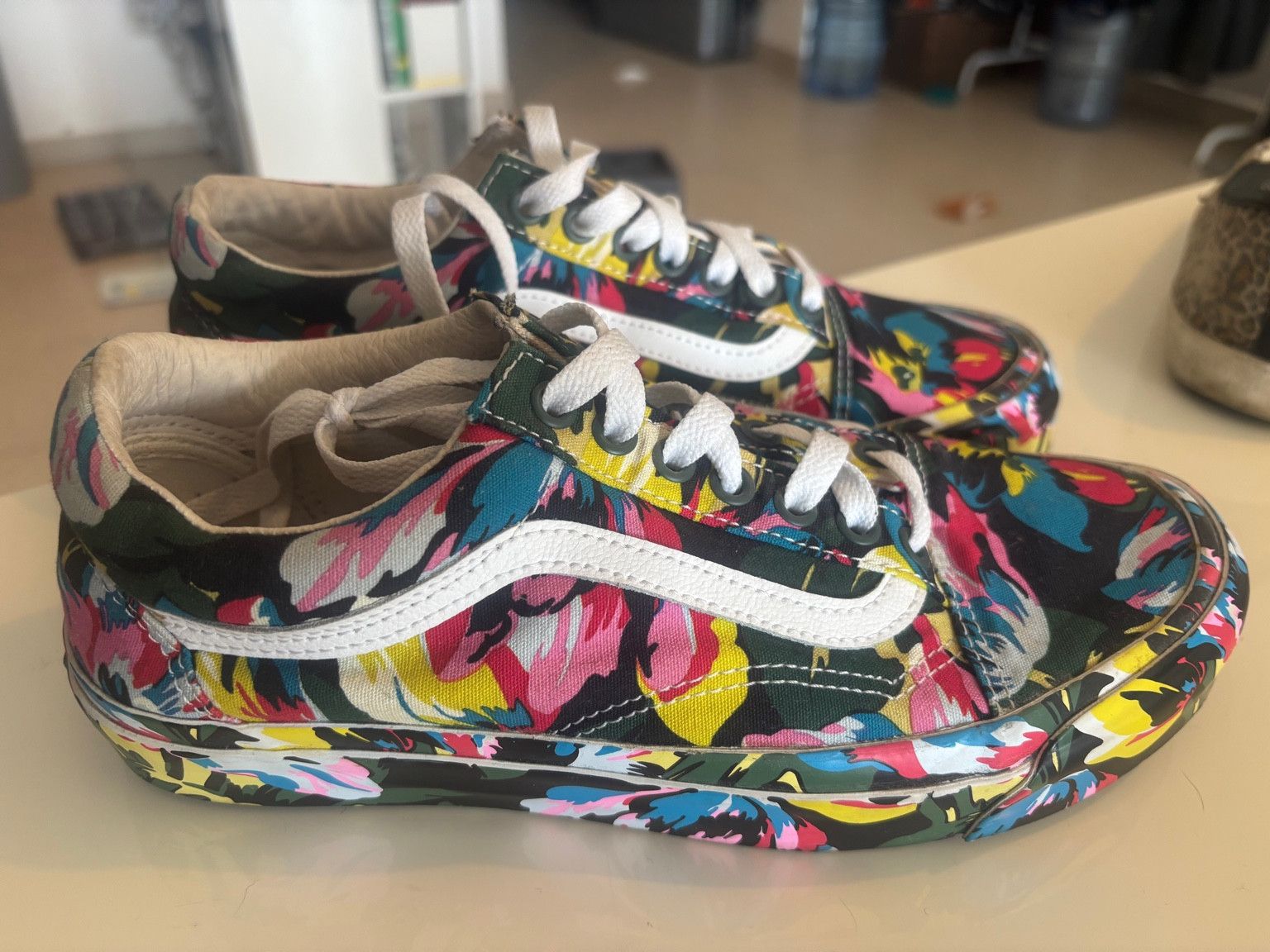 Vans Kenzo x Vans Vault Old Skool Floral Print Size US 7.5 / EU 40-41 - 5 Thumbnail