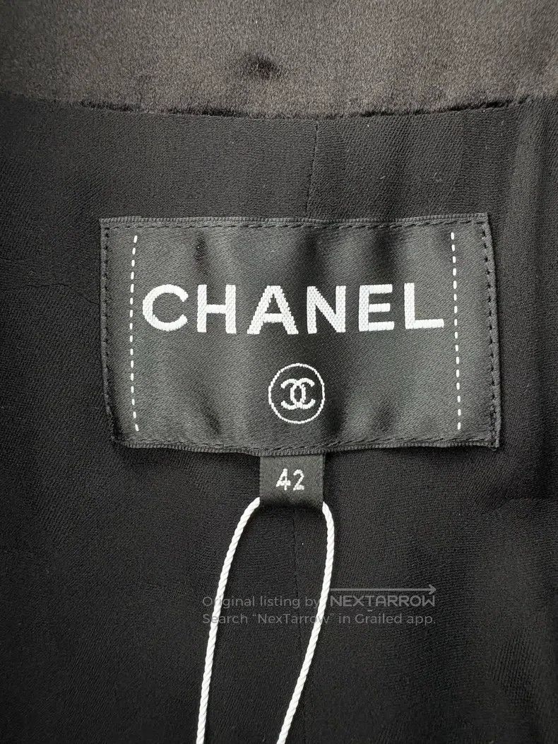 Chanel Chanel Pearl logo satin stitching jacket Size M / US 6-8 / IT 42-44 - 6 Thumbnail