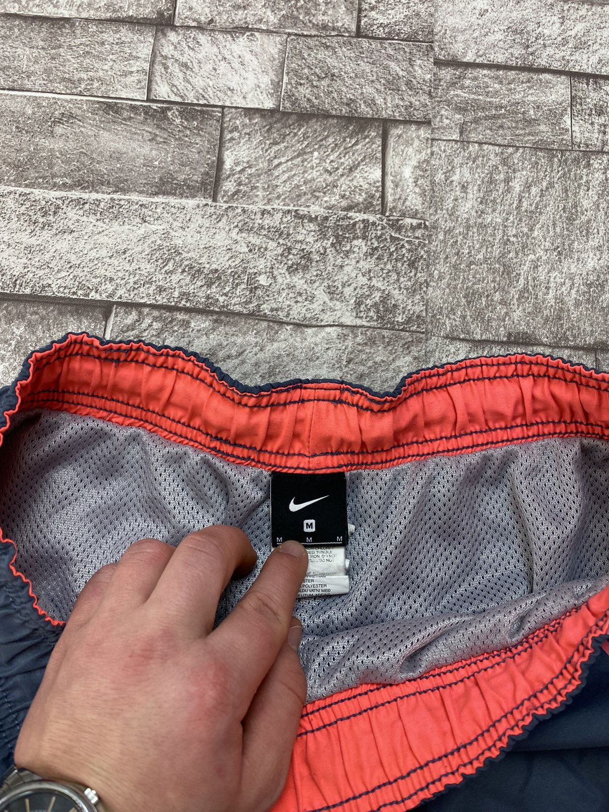 Nike × Vintage Vintage Y2K style shorts big logo swim M Size US 32 / EU 48 - 7 Thumbnail