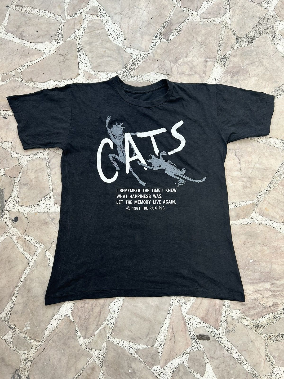 Vintage Cats 1981 The R.U.G PLC. Vintage Black Tee Size US M / EU 48-50 / 2 - 1 Thumbnail