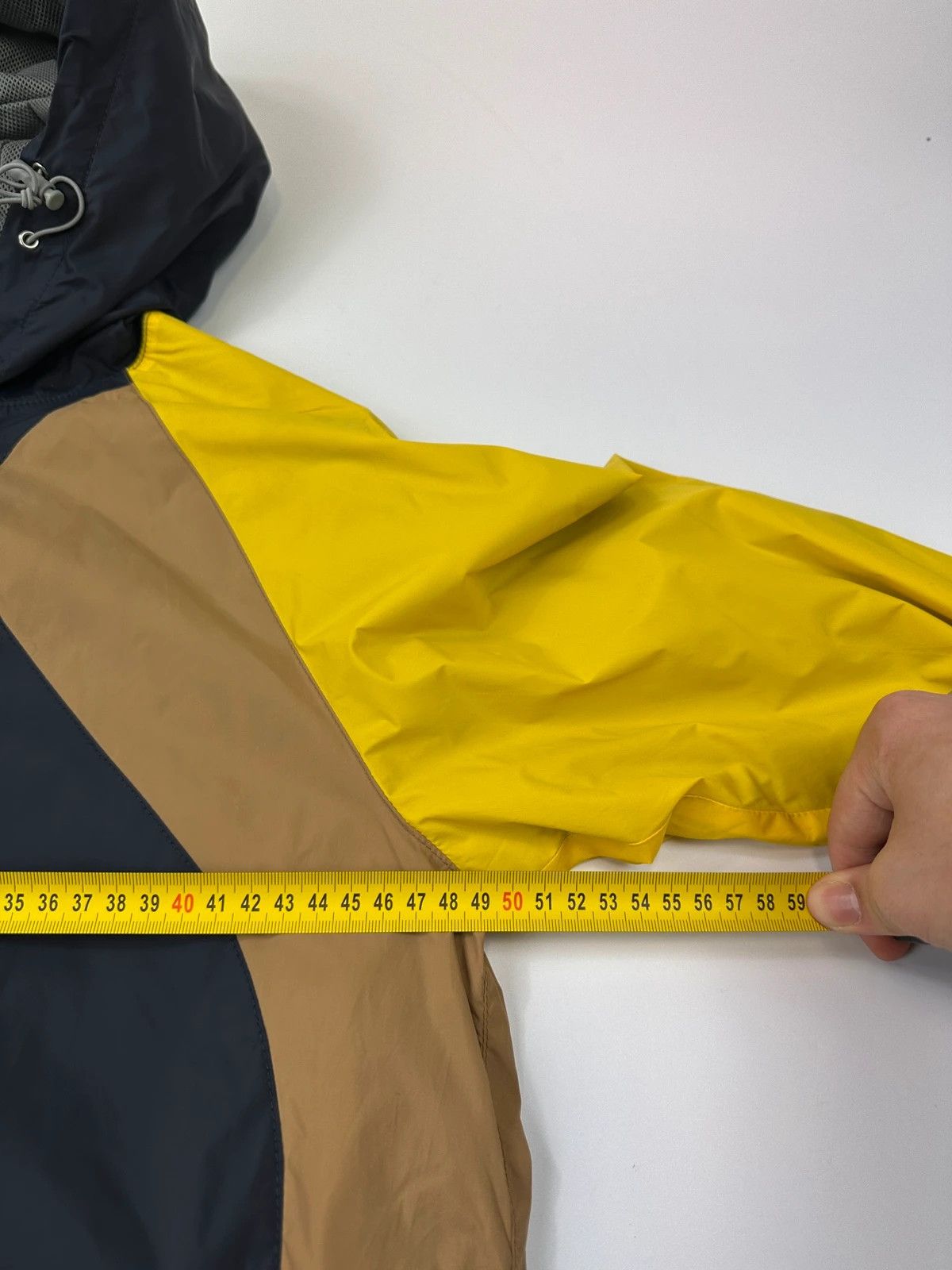 Comme des Garcons CDG Shirt SS2009 Yellow & Blue Block Nylon Hooded Jacket Size US S / EU 44-46 / 1 - 20 Thumbnail