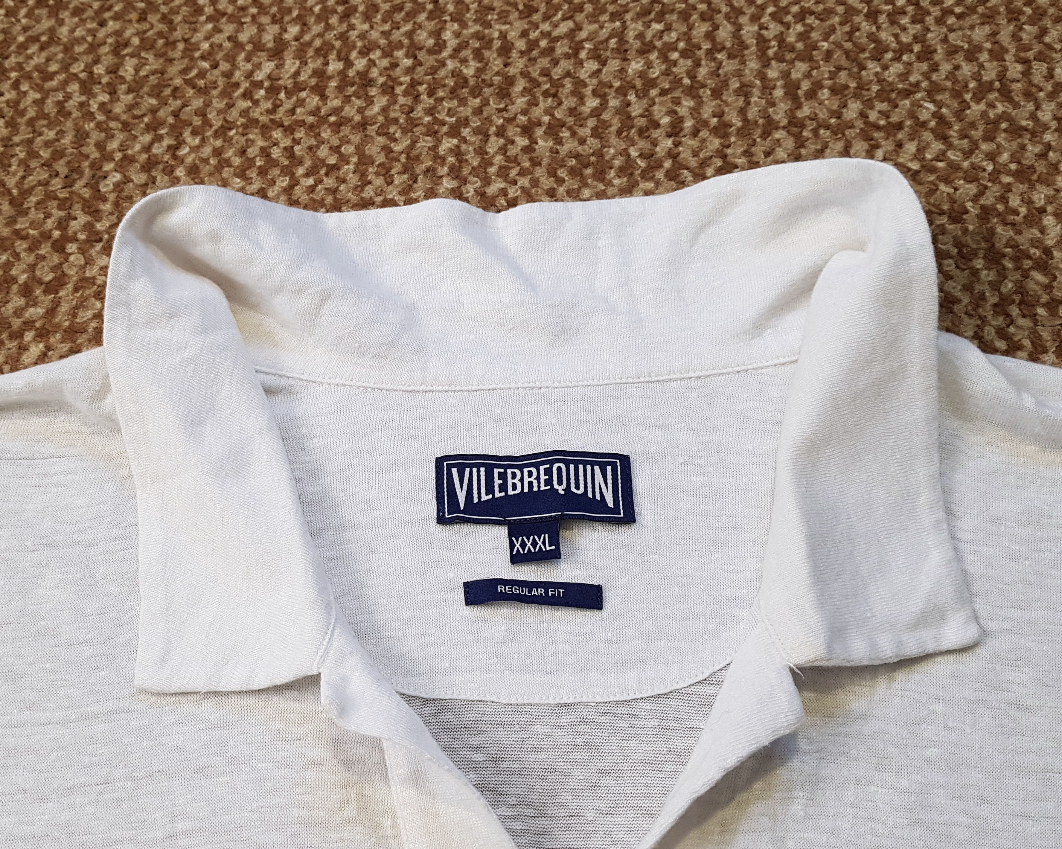 Vilebrequin Vilebrequin RRP $190 Pyramid Solid Linen Jersey Polo sz 3XL Size US XXL / EU 58 / 5 - 8 Thumbnail