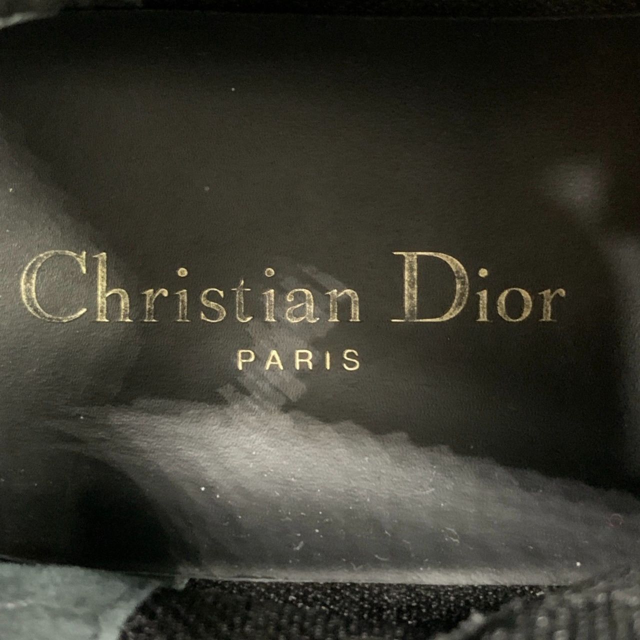 Dior Dior Logo Leather Lace-Up Black High-Top Casual Shoes - Siz Size US 5.5 / IT 35.5 - 2 Thumbnail