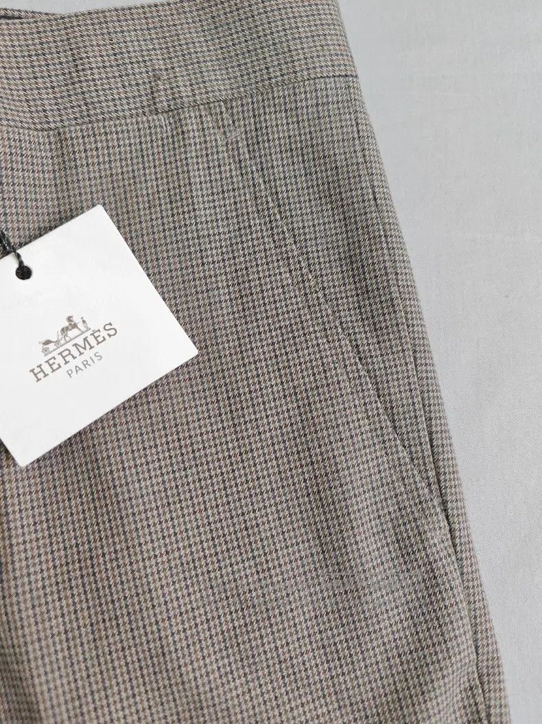 Hermes Hermes Men's Casual Trousers, Vintage Houndstooth Check, 1 Size 40R - 5 Thumbnail