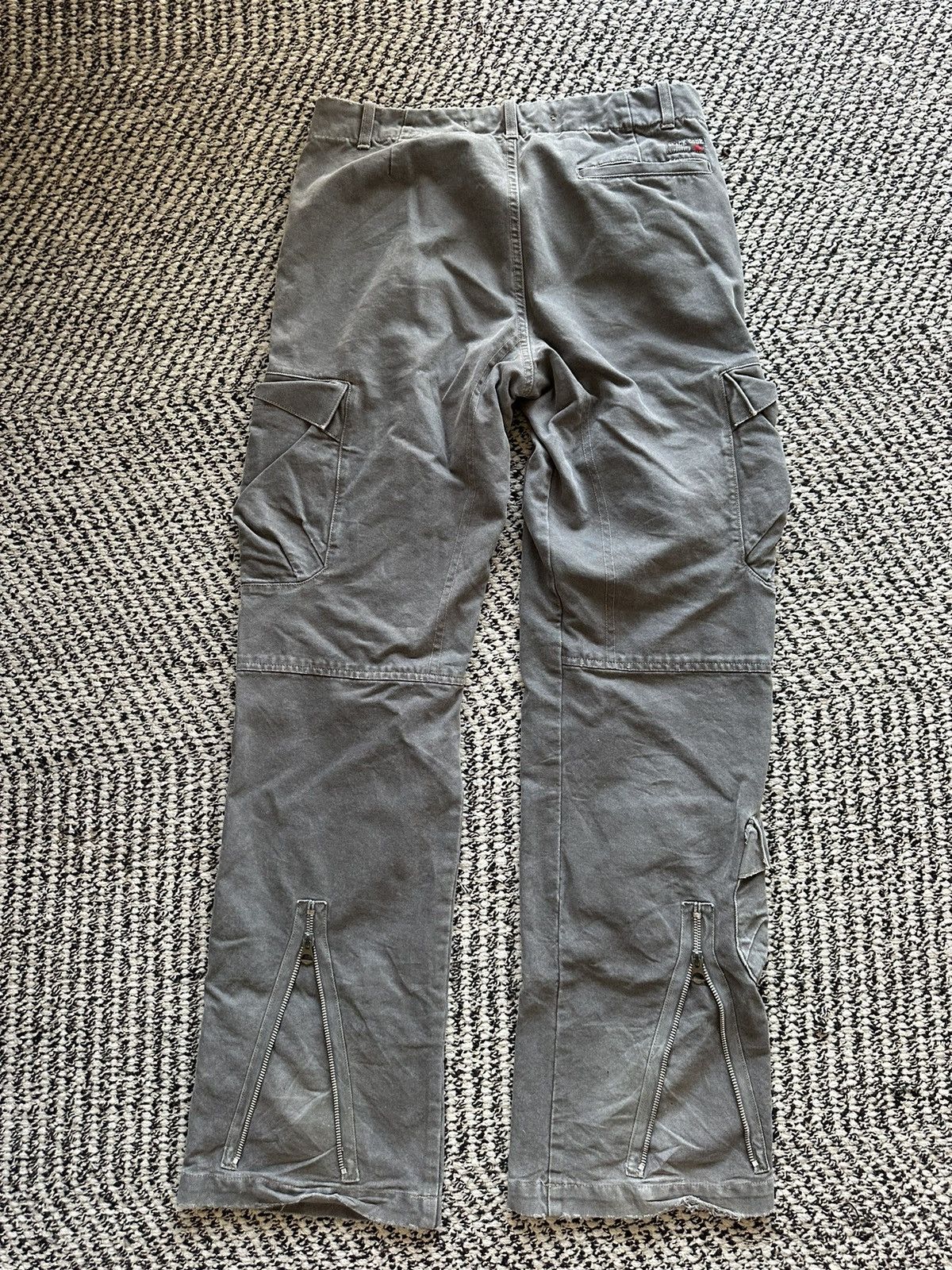 Vintage Vintage Grey Cargos with Dual Pockets Size 29" - 4 Thumbnail