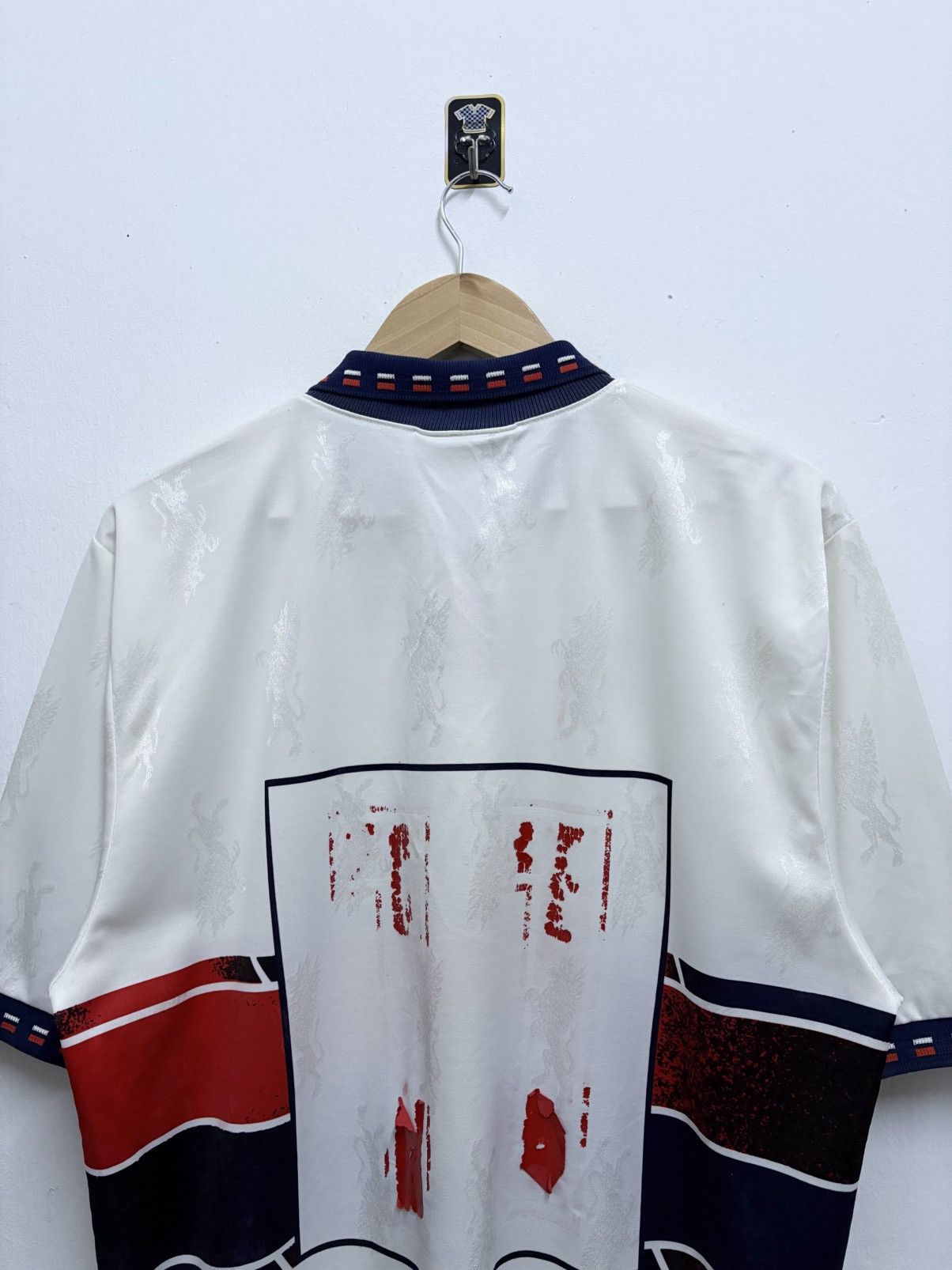 Vintage Vintage 90's Errea Genoa Away - Kazu 11 Football Shirt Size US L / EU 52-54 / 3 - 4 Thumbnail