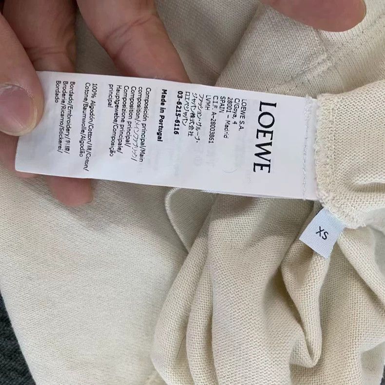 Loewe LOEWE White short-sleeved T-shirt Size XS / US 0-2 / IT 36-38 - 3 Thumbnail