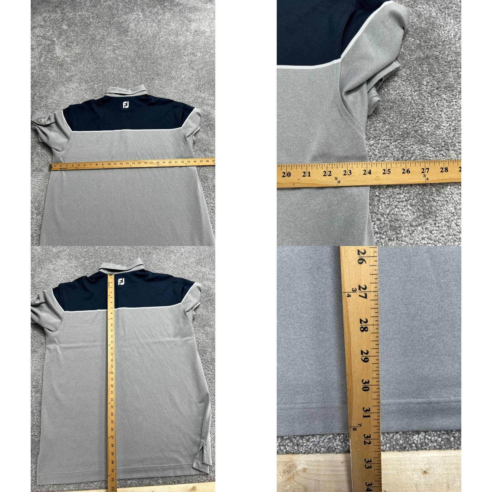 Footjoy FootJoy Polo Shirt Mens XL Gray Stretch Logo Golf Tennis Resort Shirt Size US XL / EU 56 / 4 - 8 Thumbnail