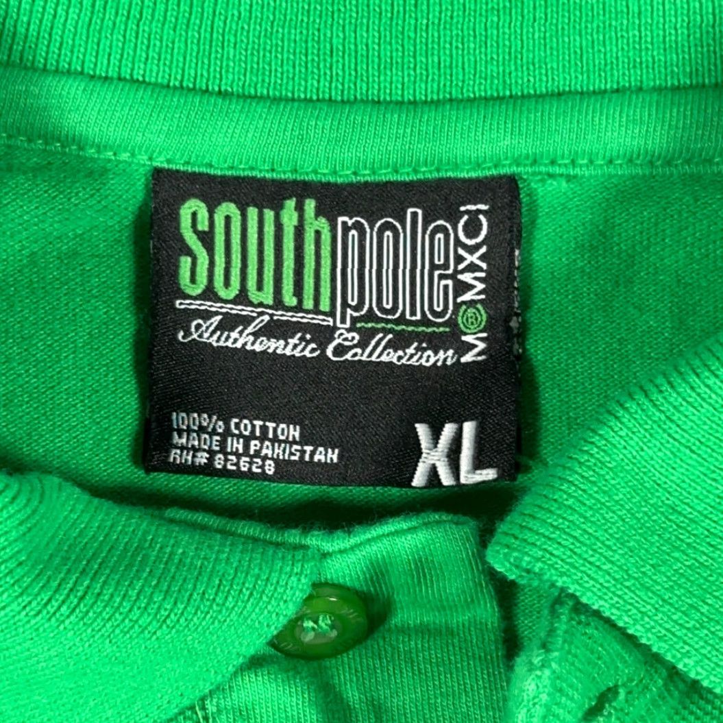 Southpole VINTAGE Southpole Polo Shirt Men M Green Logo 90s Hip Hop Y2K Casual Shirt Size US M / EU 48-50 / 2 - 6 Thumbnail
