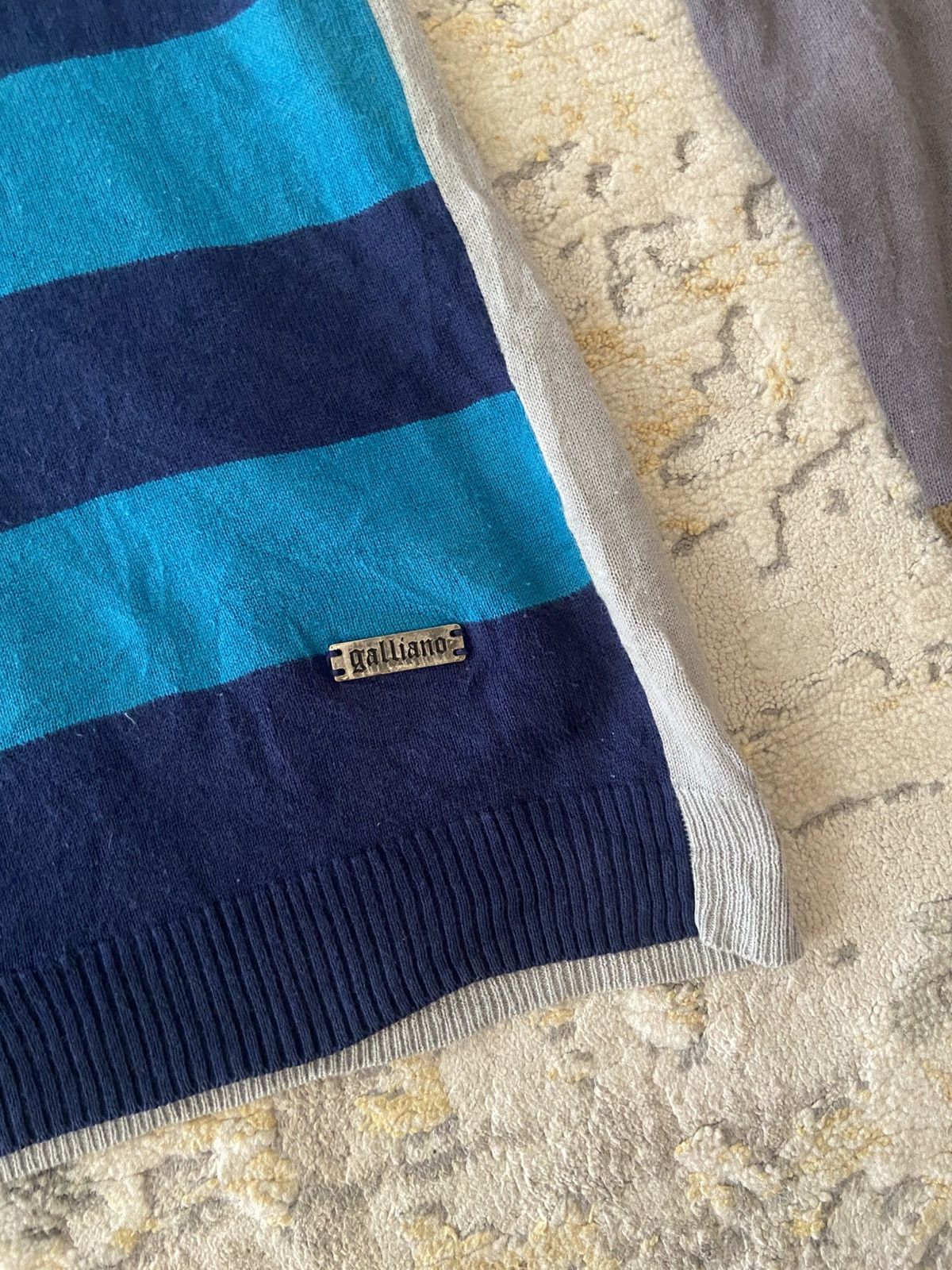 John Galliano STRIPED PULL SWEATER Size US M / EU 48-50 / 2 - 4 Thumbnail