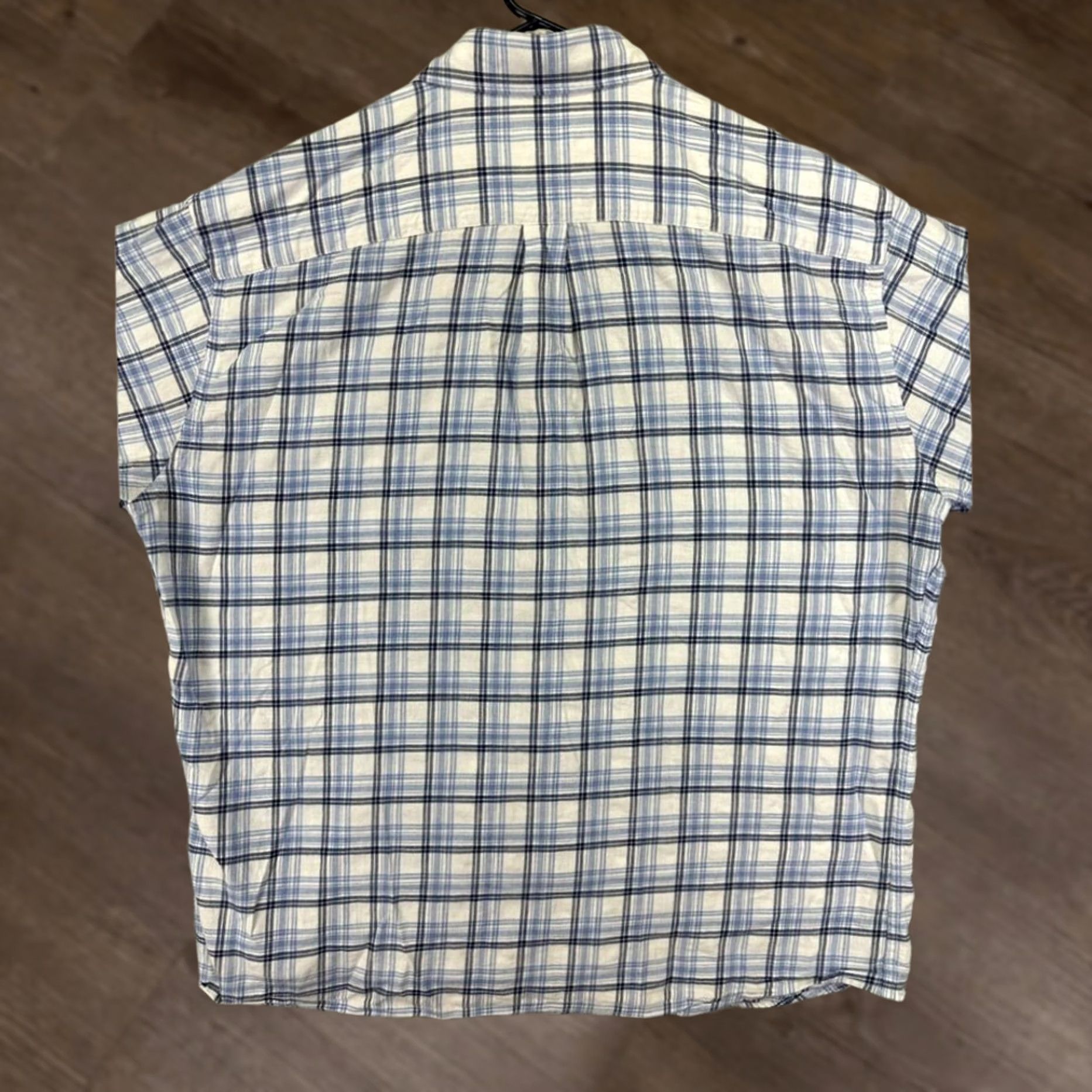 Peter Millar Peter Millar Shirt Mens XL Blue White Plaid 100% Cotton Button-Down Long Sleeve Shirt Mens XL Button-Down Plaid Cotton White/Blue Outdoors Size US XL / EU 56 / 4 - 1 Thumbnail