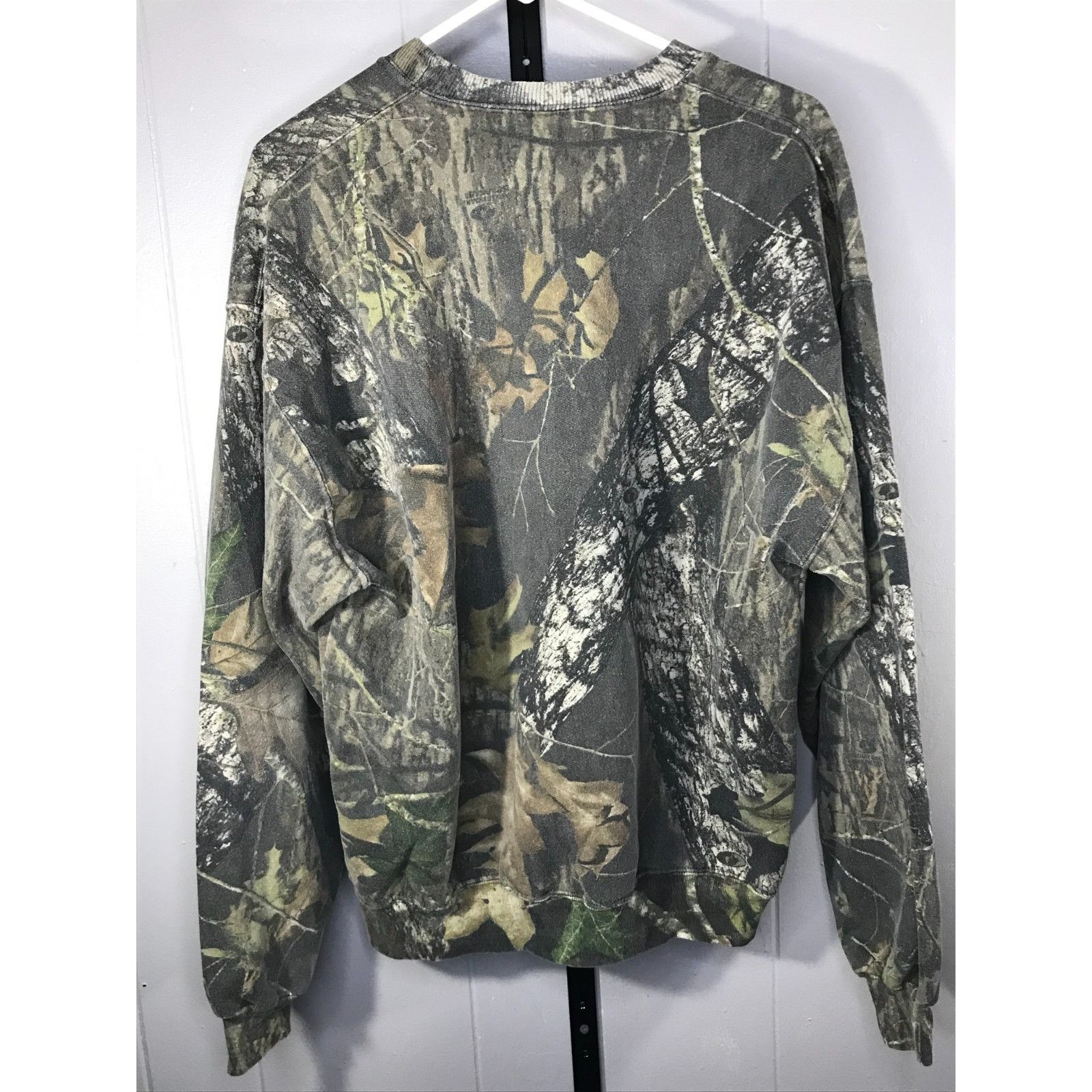 Jerzees VTG Jerzees Outdoors Mossy Oak Camo Sweatshirt Mens LG Break Size US L / EU 52-54 / 3 - 2 Thumbnail