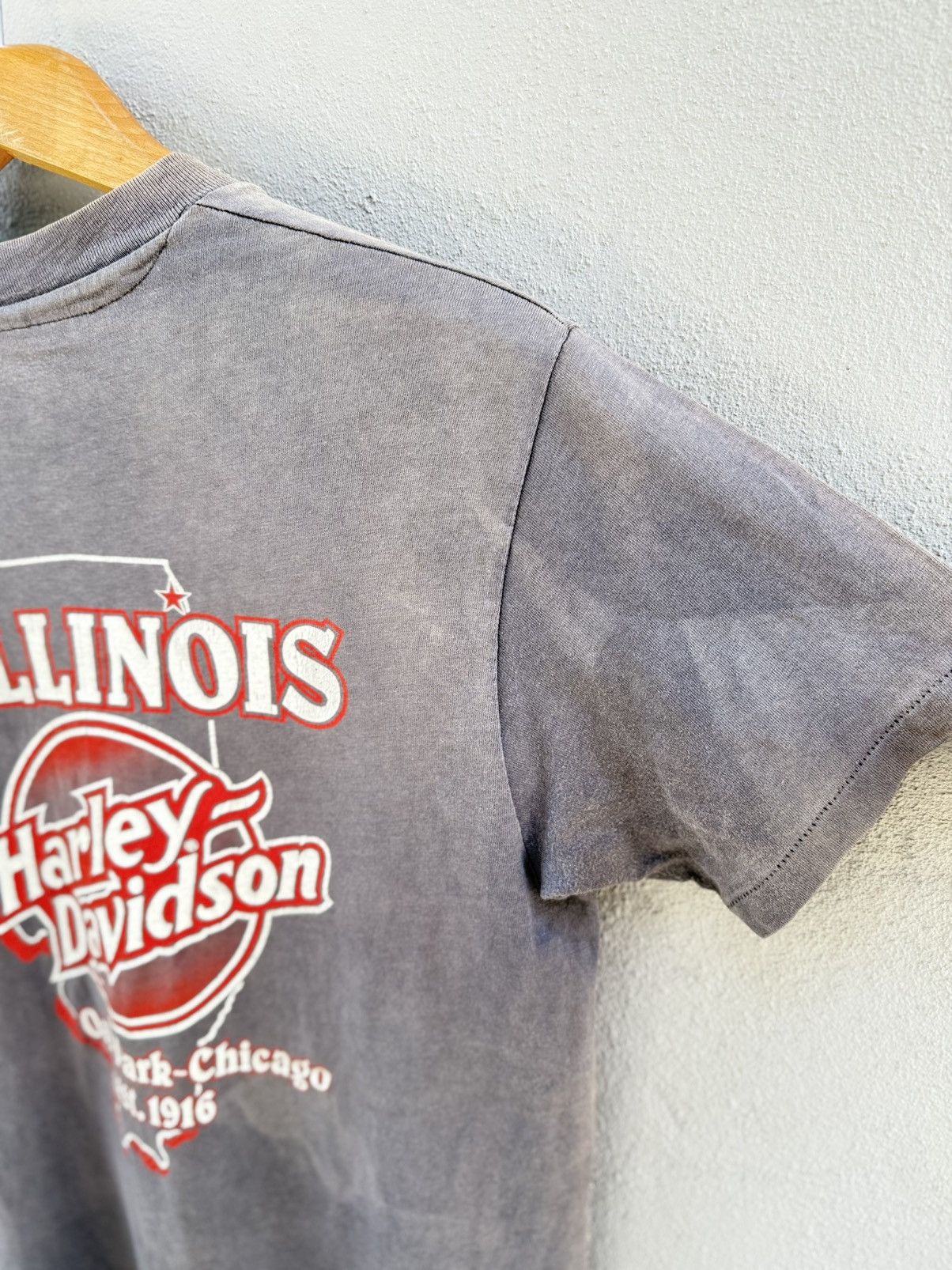 Harley Davidson Thrashed 80s Harley Davidson Most Wanted Sun Faded Grunge T Size US M / EU 48-50 / 2 - 13 Thumbnail
