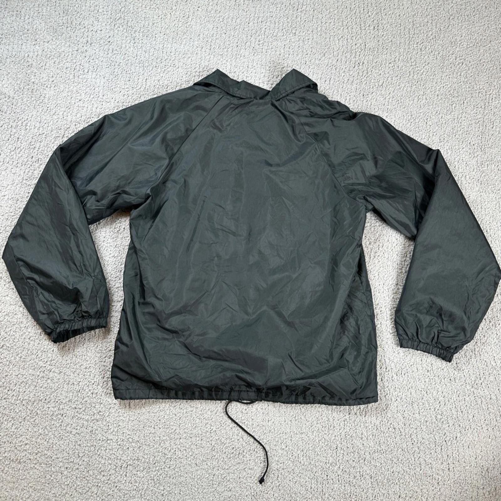 Jeep Jeep Coach Jacket Mens M Black Fleece Lined Windbreaker Size US M / EU 48-50 / 2 - 2 Thumbnail