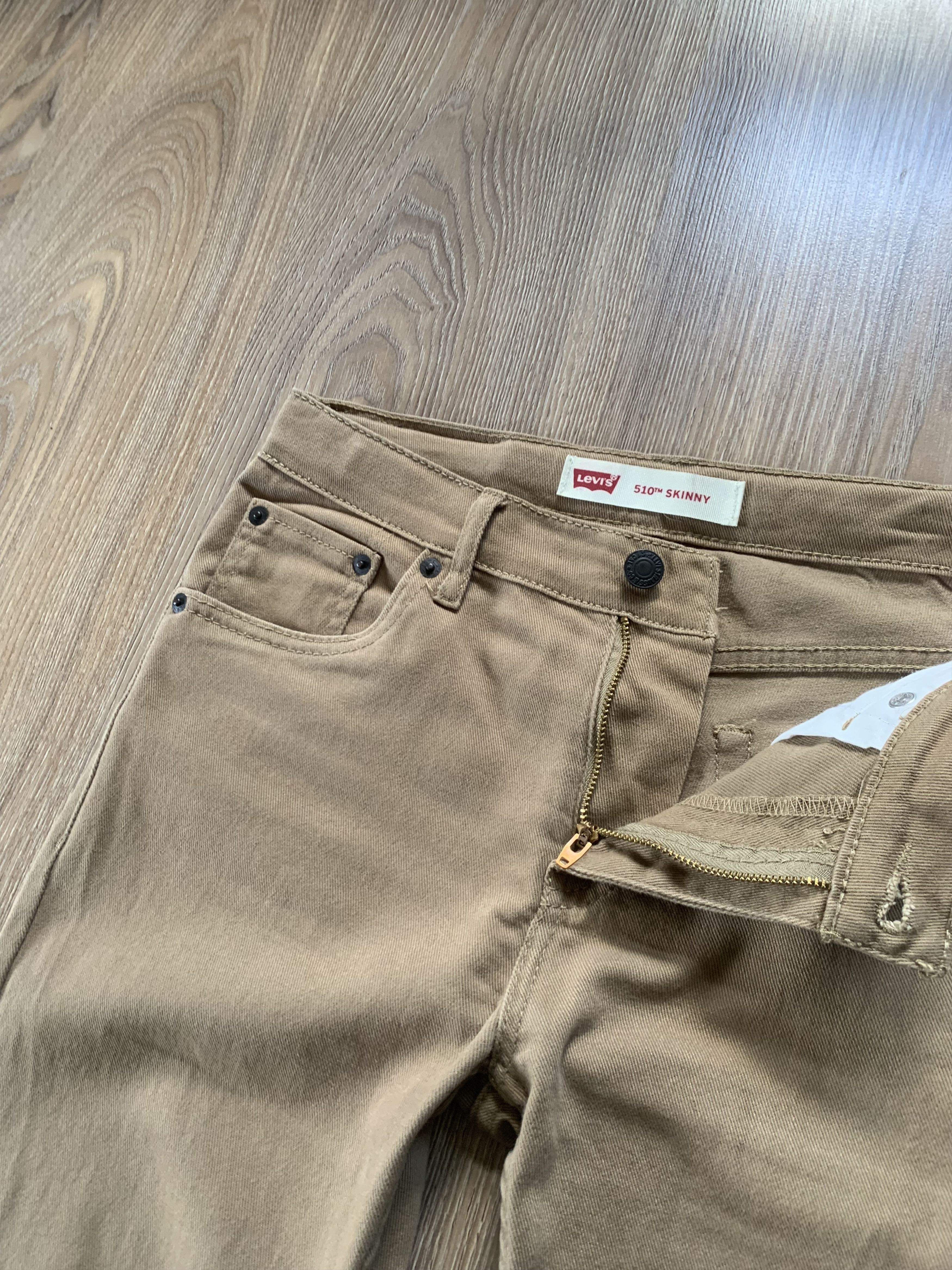 Levi's Youth Levis 510 Skinny Beige Stretch Jeans Size US 26 / EU 42 - 5 Thumbnail