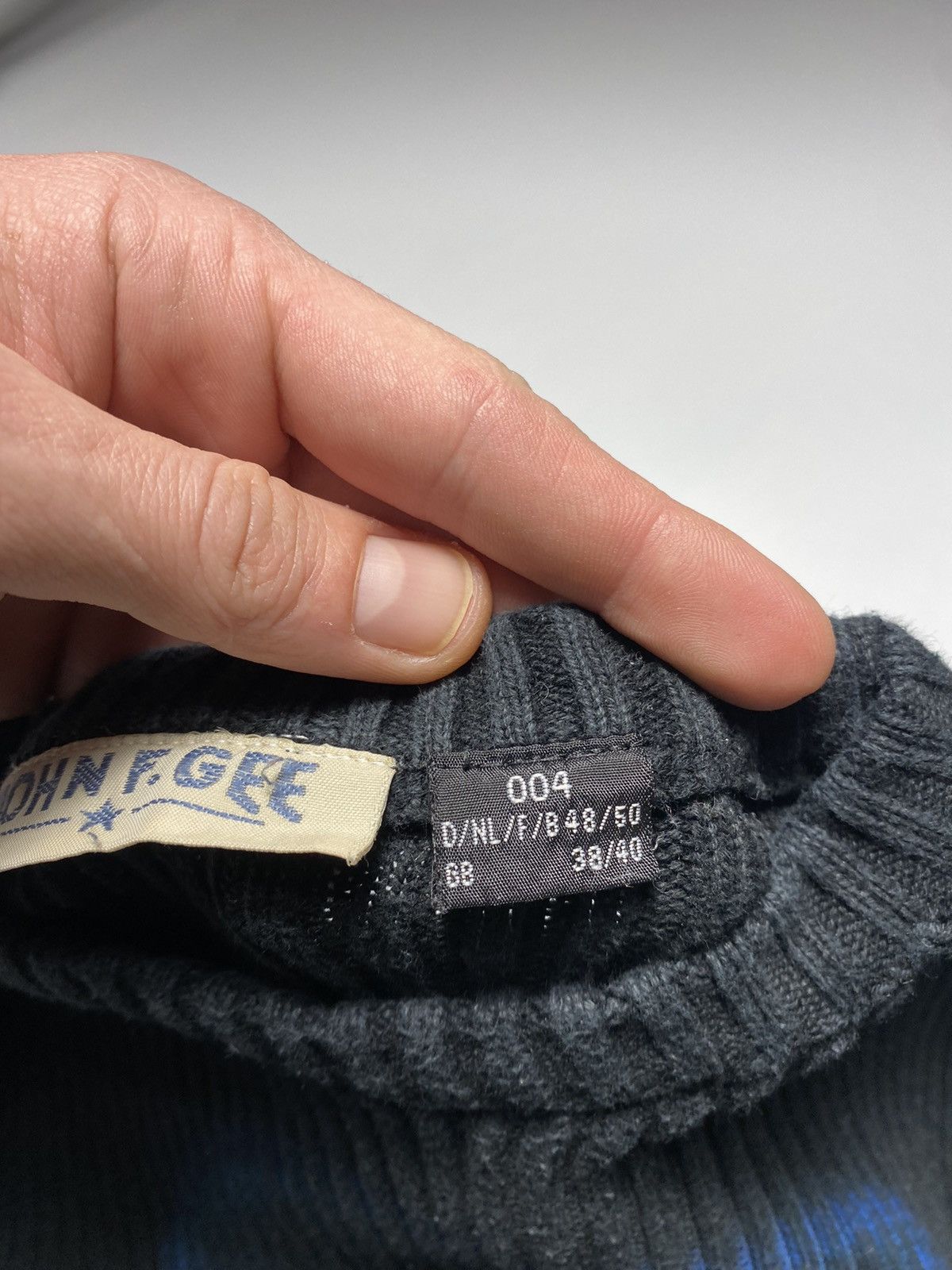 Japanese Brand × Seditionaries VINTAGE JOHN F.GEE Y2K AVANGARDE KNIT PRINTED PUNK SWEATER Size US M / EU 48-50 / 2 - 8 Thumbnail