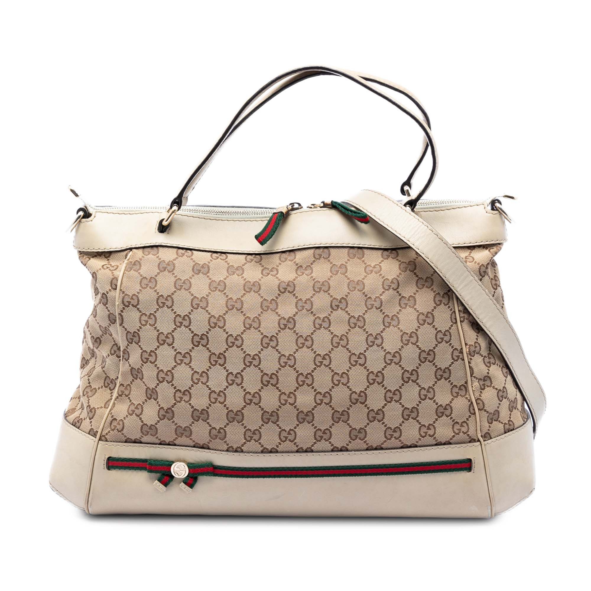 Gucci GG Canvas Web Mayfair Satchel Size ONE SIZE - 1 Thumbnail