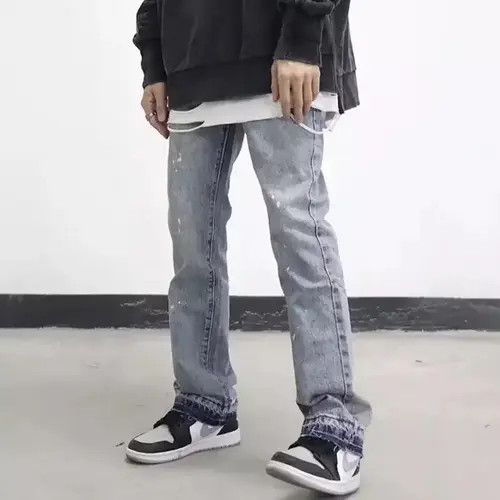 Japanese Brand × Jean Denim Wash Wide-leg Flared Detail Pants Size US 30 / EU 46 - 3 Thumbnail