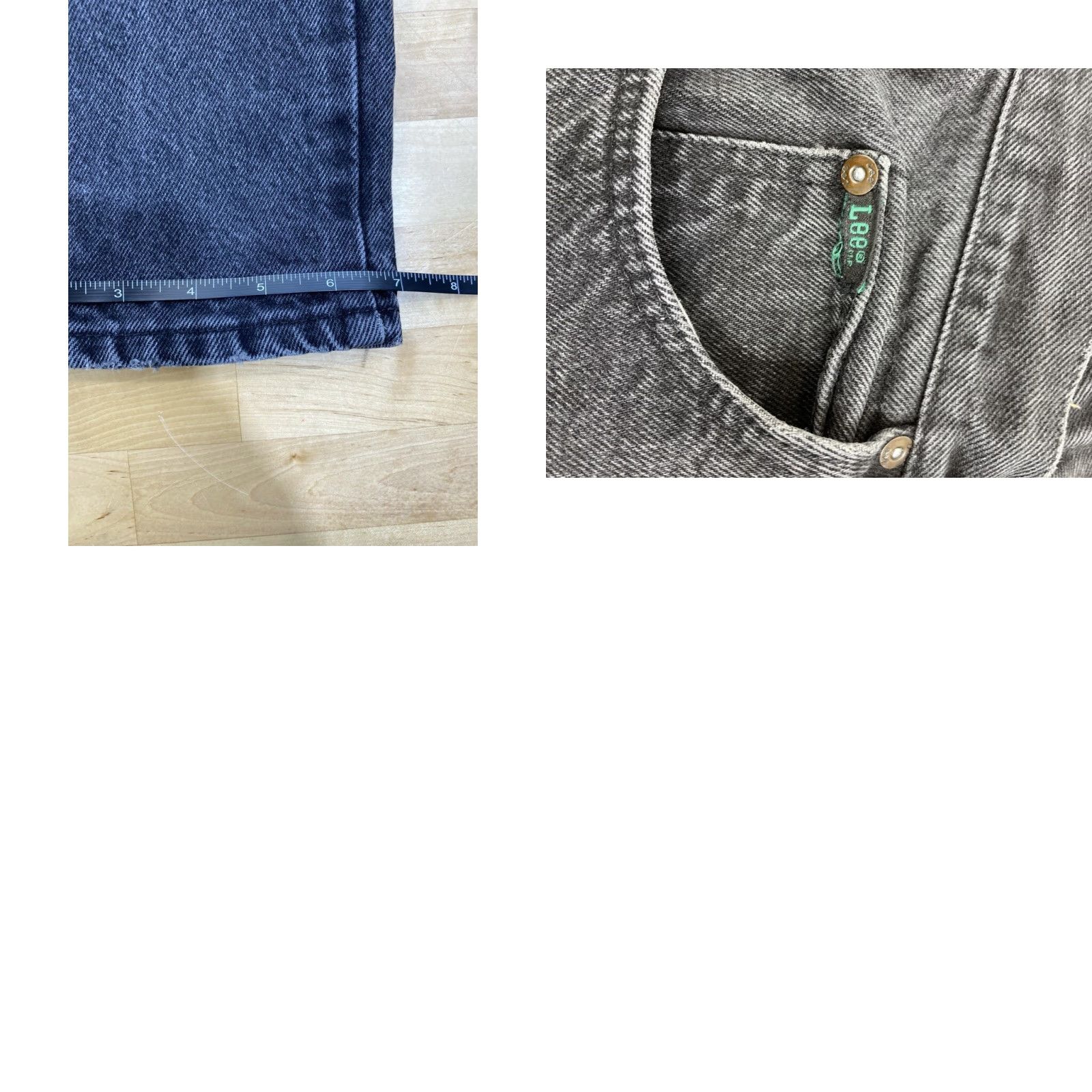 Lee VINTAGE Lee Jeans Mens 33 Workwear Dark Stone Wash Denim Distress 2953 Size US 33 - 8 Thumbnail