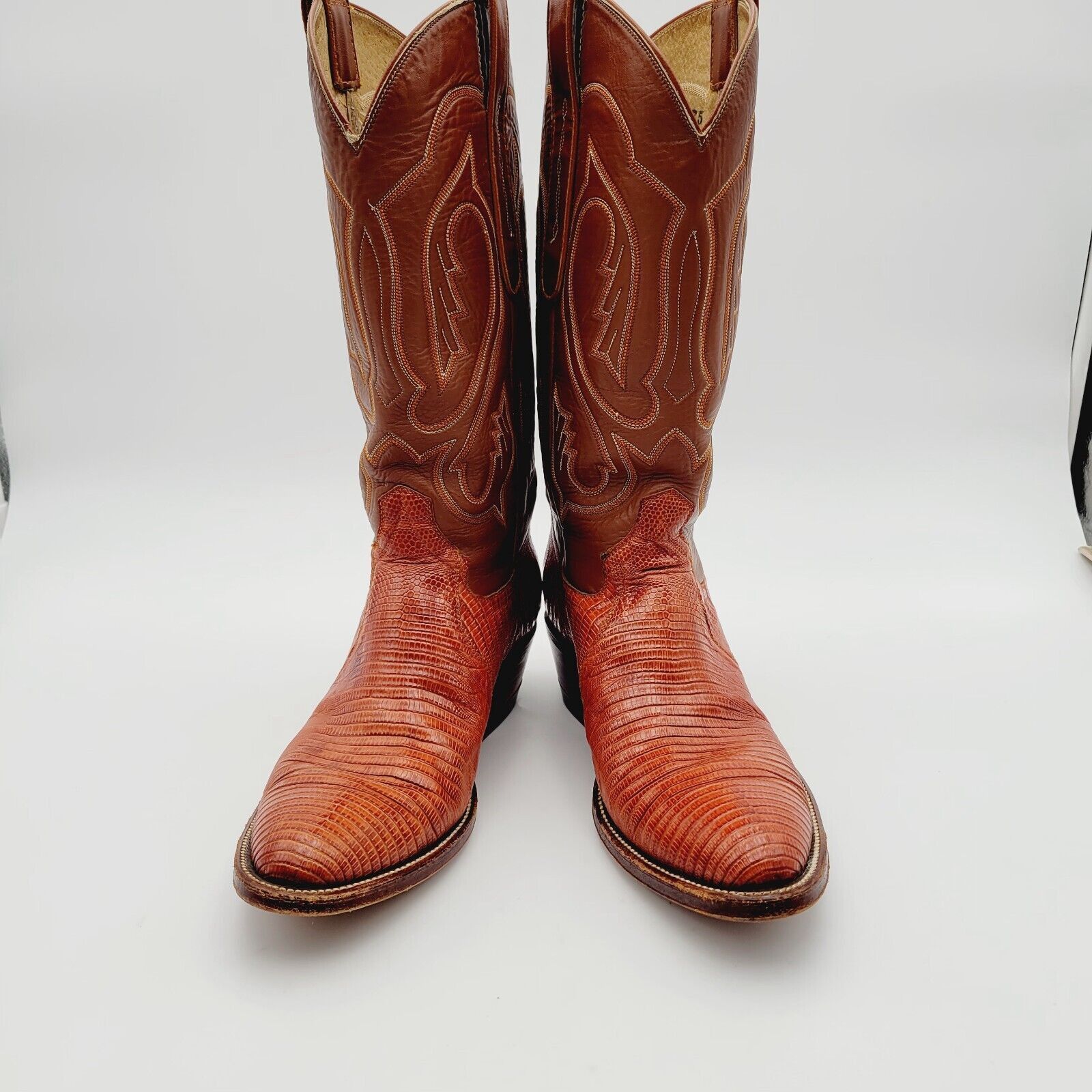 Vintage Cowtown Boots Lizard Cowboy Boots Sz 8 E Model 840 Exotic Size US 8 / EU 41 - 3 Thumbnail