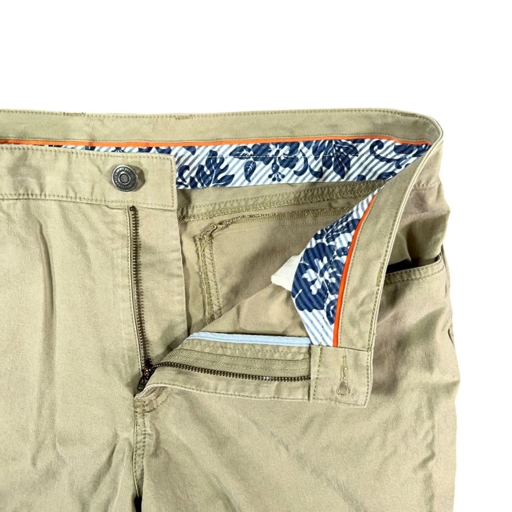 Tommy Bahama Tommy Bahama Pants Mens 38x30 Khakis Casual Stretch Straight Flat Front Brown Tan 36x30 Logo Embroidered Size US 38 / EU 54 - 5 Thumbnail
