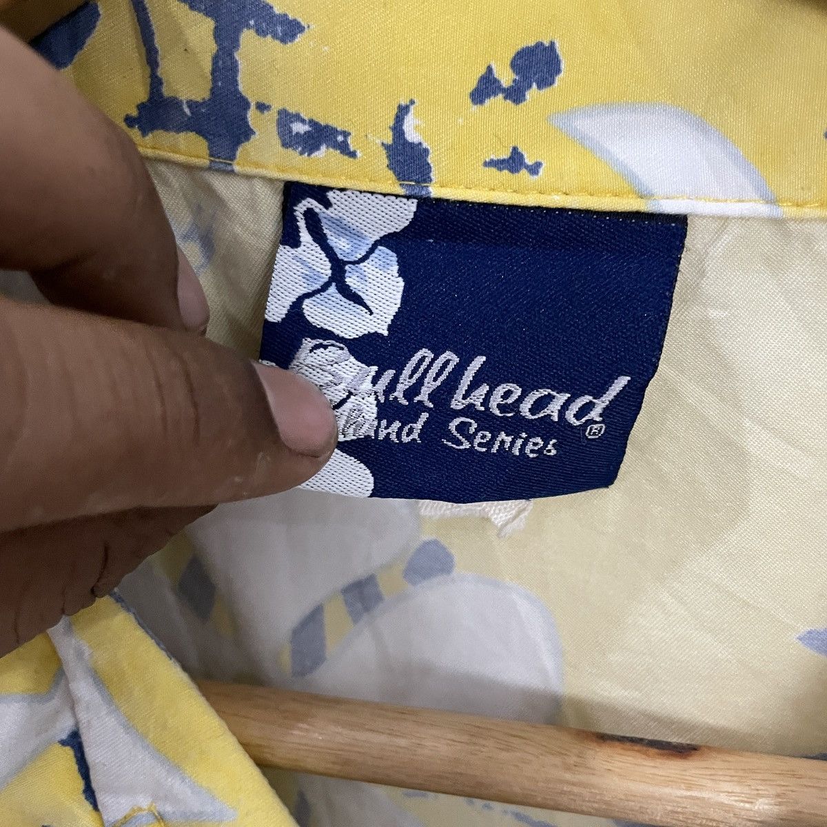 Bullhead Denim Co. Vintage Bullhead Bikerfield Select Hawaian Aloha Shirt Size US L / EU 52-54 / 3 - 6 Thumbnail