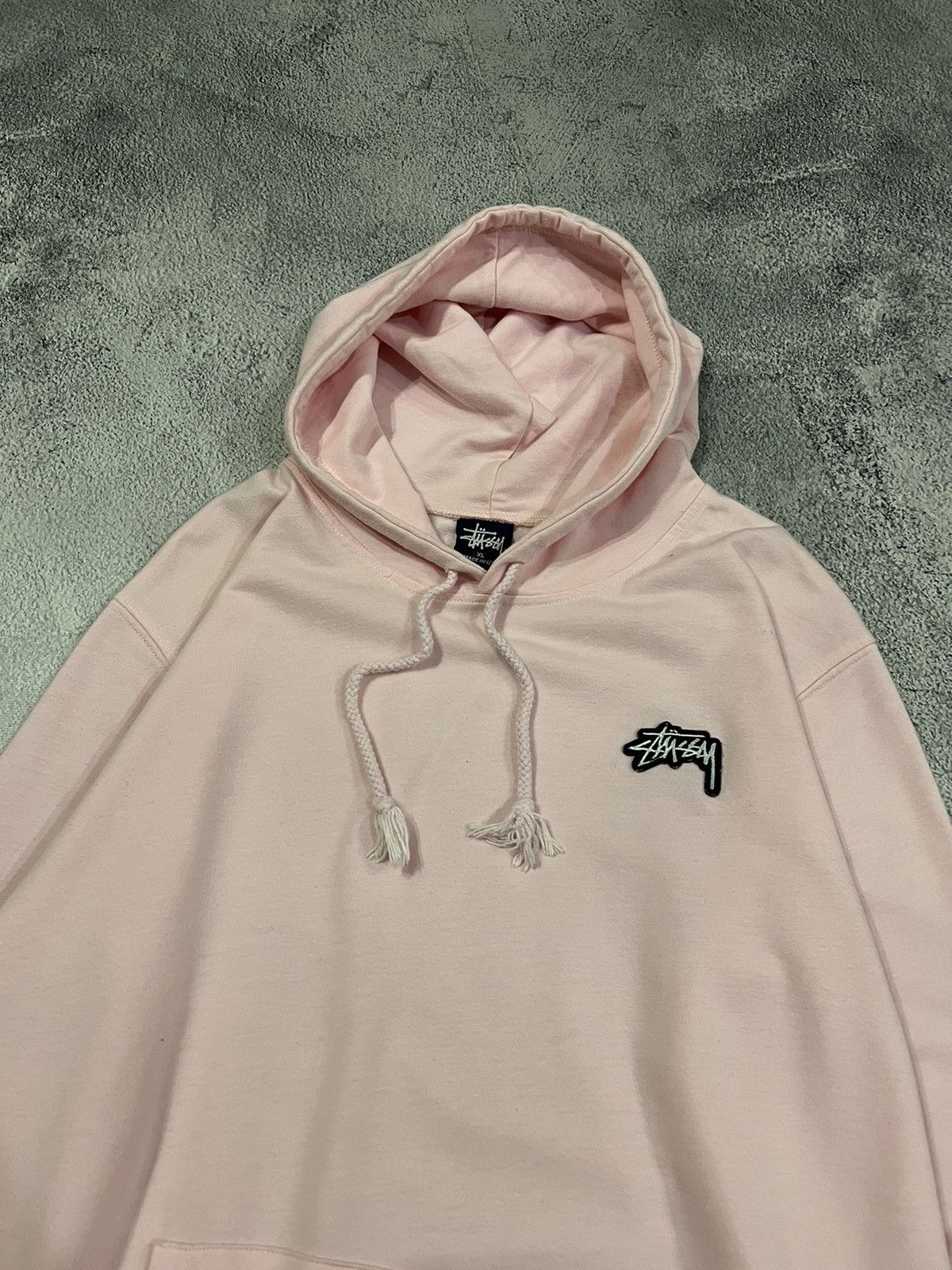 Vintage Y2k Stussy USA Rare Mini Logo Hoodie 90’s