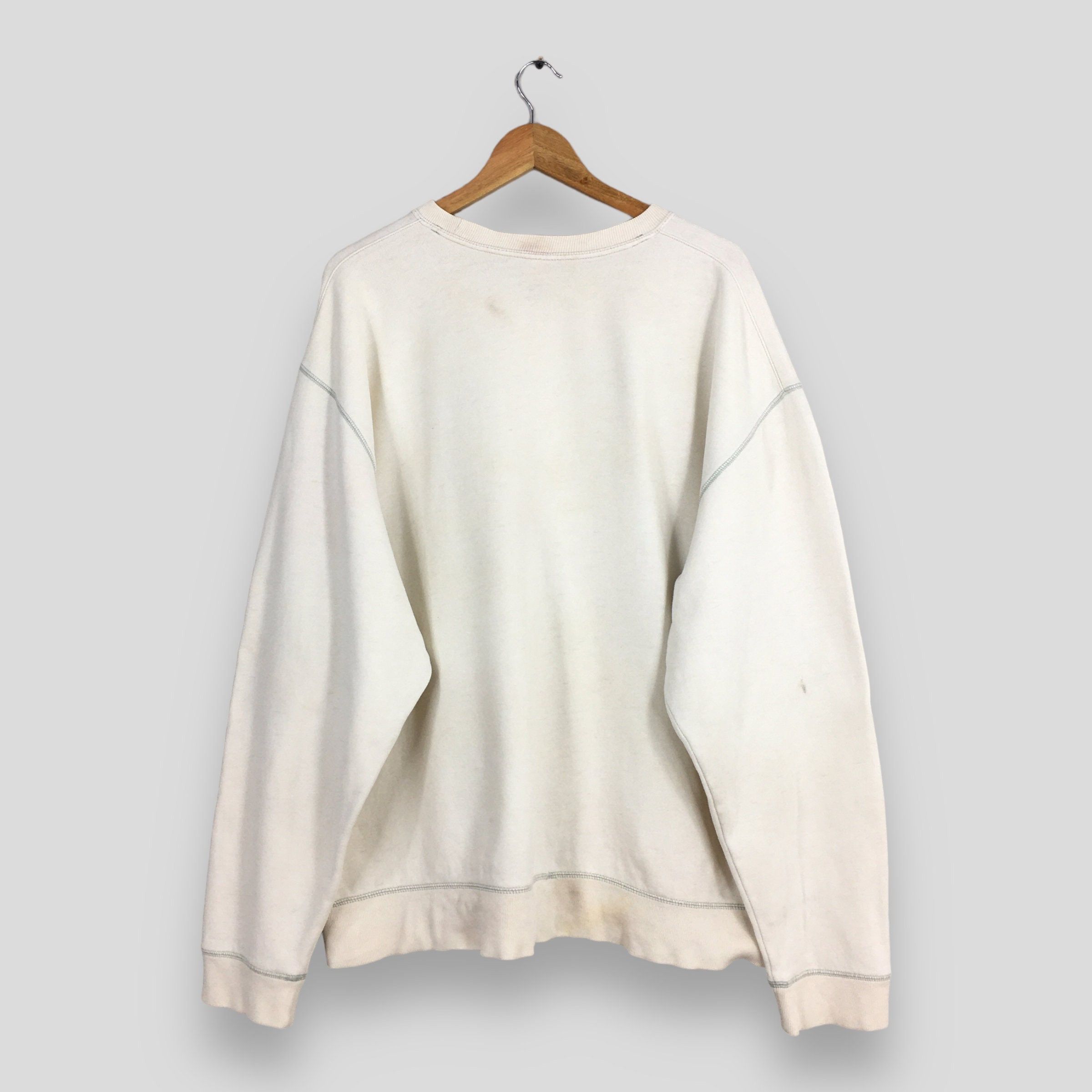 Gap Vintage 90s Gap White Oversized Sweatshirt XXLarge Size US XXL / EU 58 / 5 - 7 Thumbnail