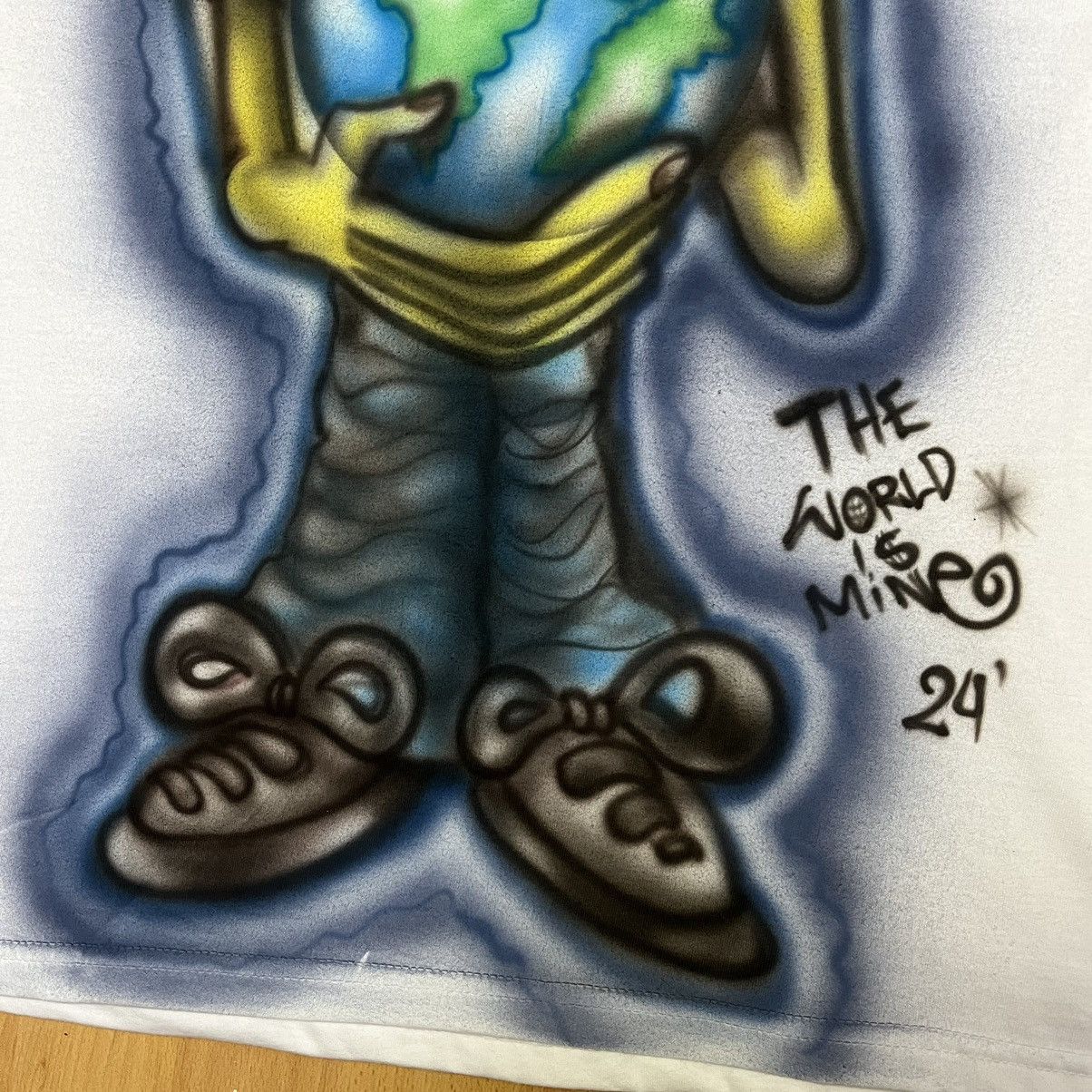 Vintage Custom Tshirt The World is Mine Fubu Hiphop Baggy Jnco Size US L / EU 52-54 / 3 - 2 Thumbnail