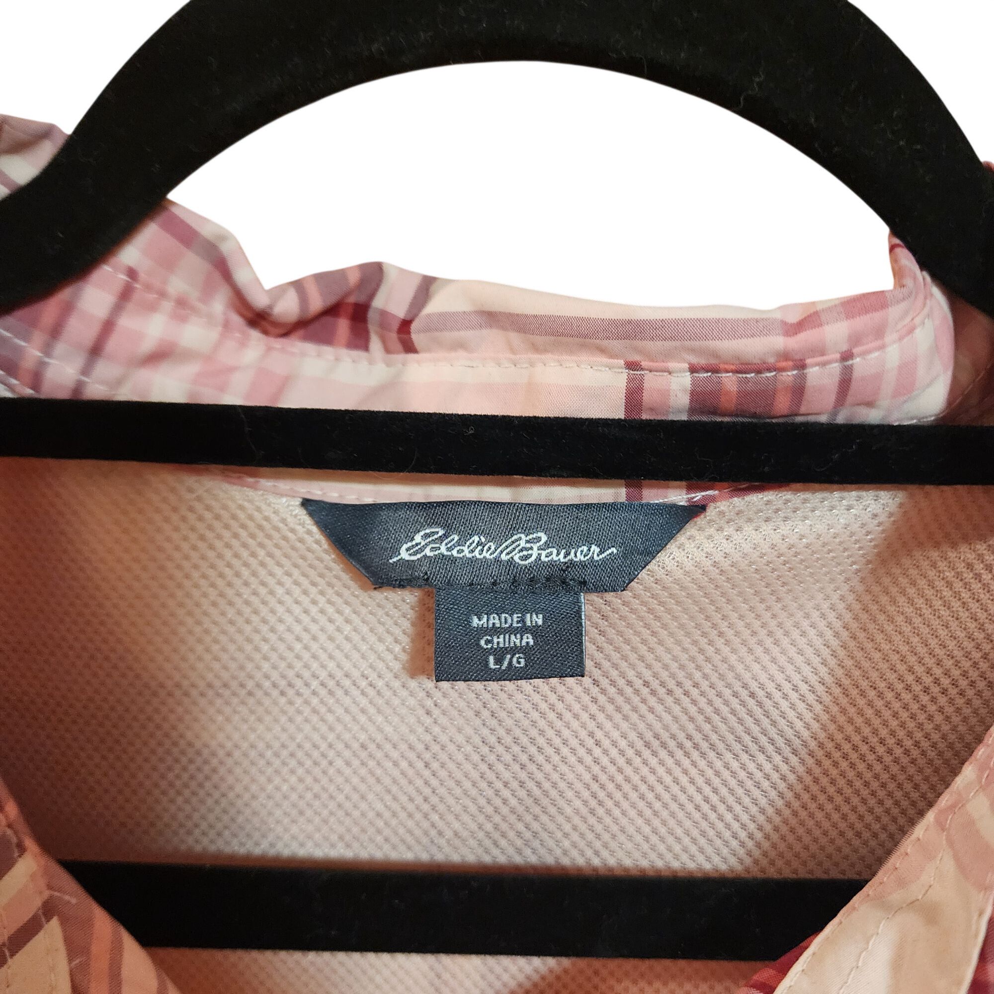 Eddie Bauer Eddie Bauer Adventure Performance Pink Plaid Button Down Top Size L / US 10 / IT 46 - 4 Thumbnail