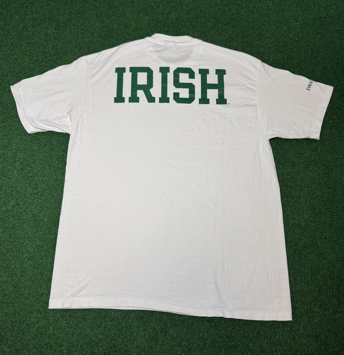 Champion Vintage 90s Notre Dame Fighting Irish XL College T Shirt Size US XL / EU 56 / 4 - 3 Thumbnail