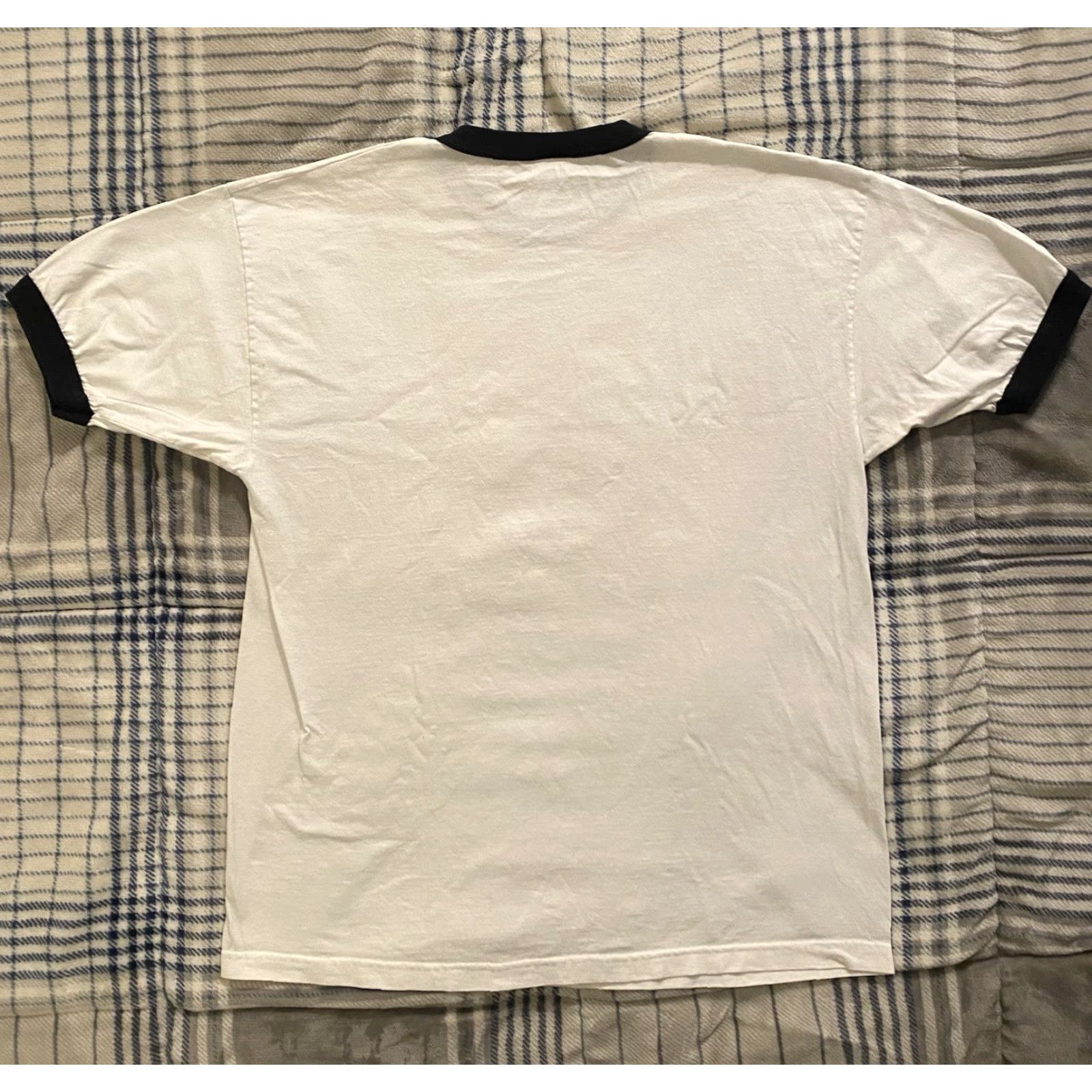 AAA VINTAGE Alstyle AAA Ringer T Shirt A Christmas Story The Pink Nightmare Men’s XL Shirt Unisex Adults White Cotton 90s Christmas Movie Girls Men’s XL Size US XL / EU 56 / 4 - 3 Thumbnail