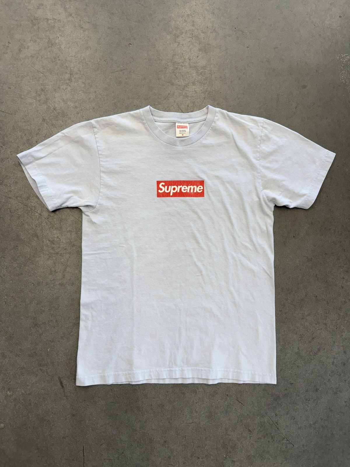box logo ホワイト　Mサイズ Supreme Mo'Wax Box Logo Tee | Size M Available For Immediate
