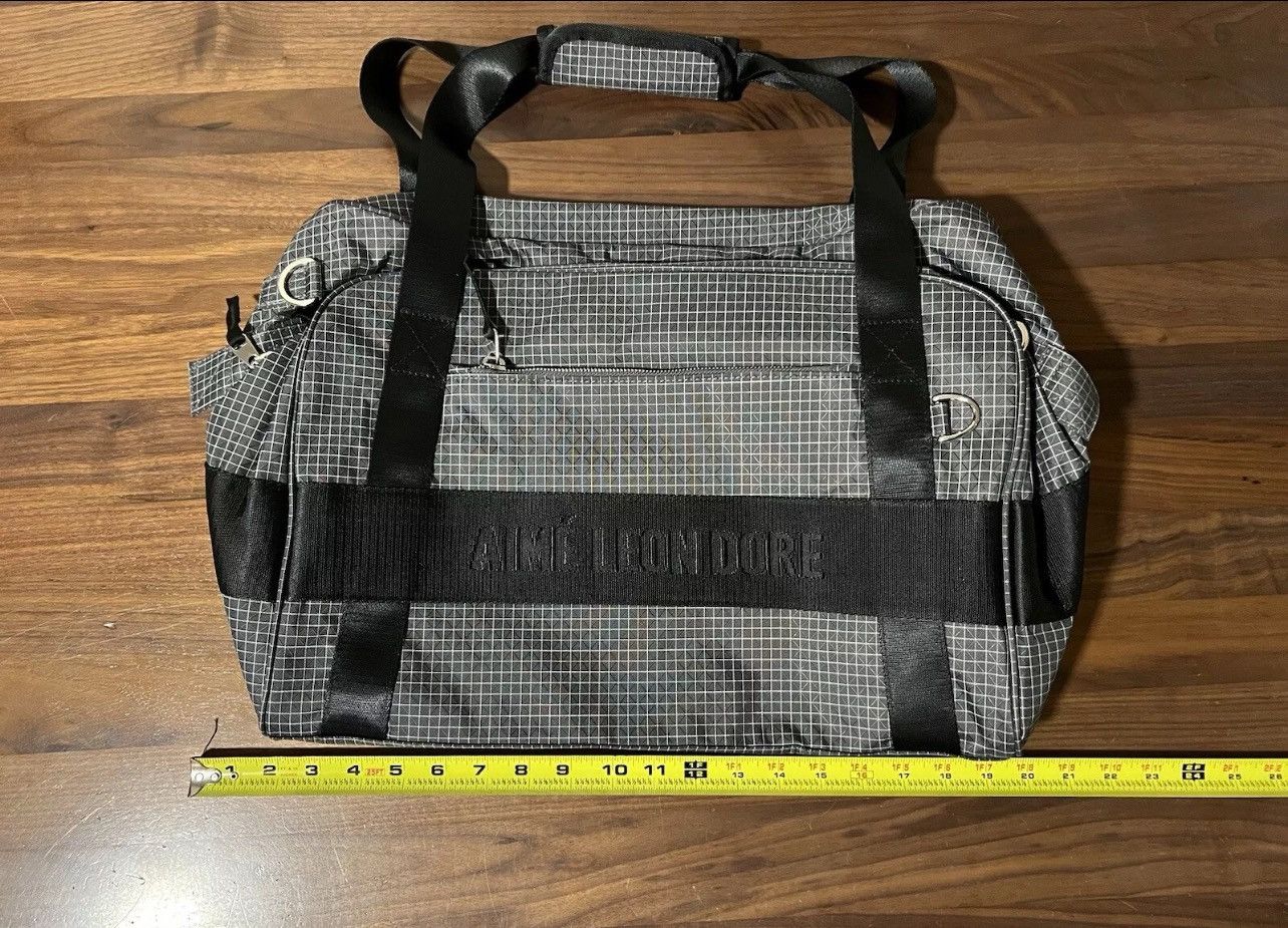 Aime Leon Dore Aime Leon Dore Ripstop Nylon Duffle Bag Black Woven Logo ALD Size ONE SIZE - 4 Thumbnail