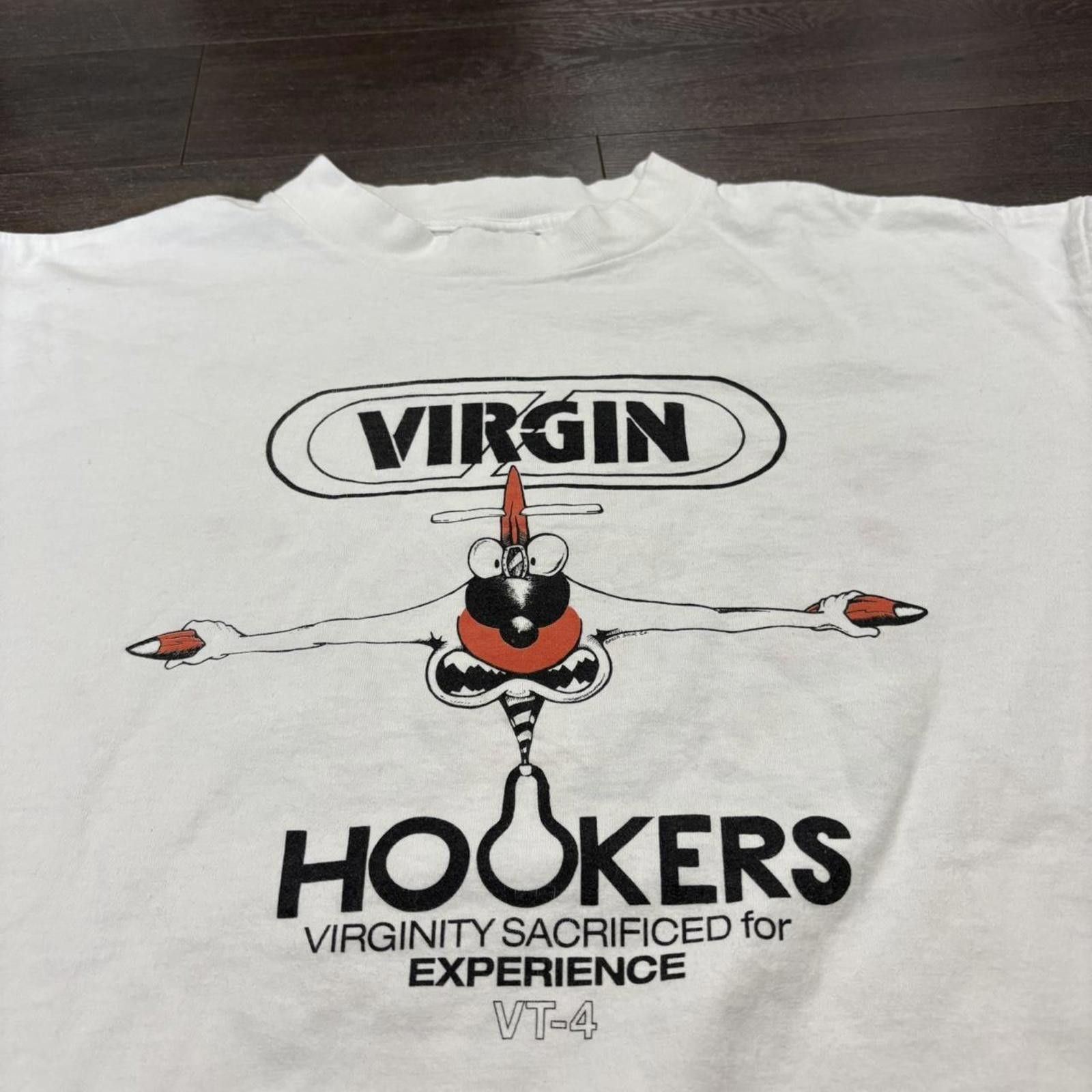 Other virgin hookers virginity sacrificed for experience t shirt Size US XL / EU 56 / 4 - 2 Thumbnail