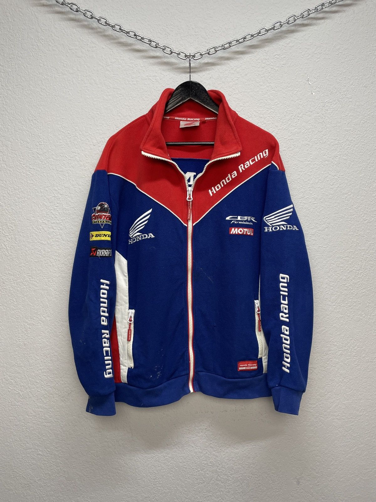 Honda Vintage Y2K Honda Official Racing Teddy Fleece Jacket Size US L / EU 52-54 / 3 - 1 Thumbnail