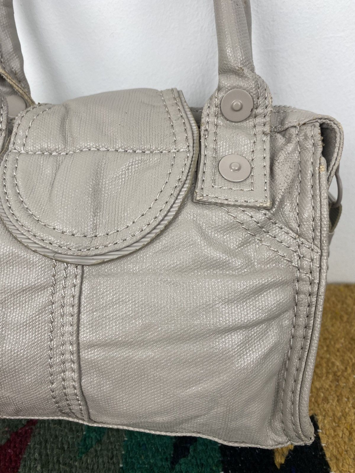 Diesel Y2K 2000's Diesel Genuine Leather Handle Bag Size ONE SIZE - 7 Thumbnail