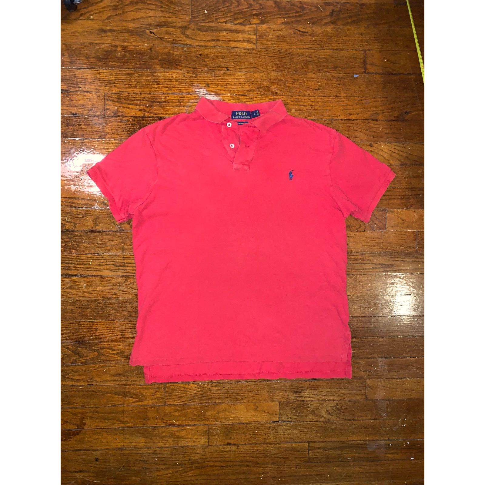 Polo Ralph Lauren Polo Ralph Lauren Red Polo Shirt Black Pony Mens Large Size US L / EU 52-54 / 3 - 1 Thumbnail