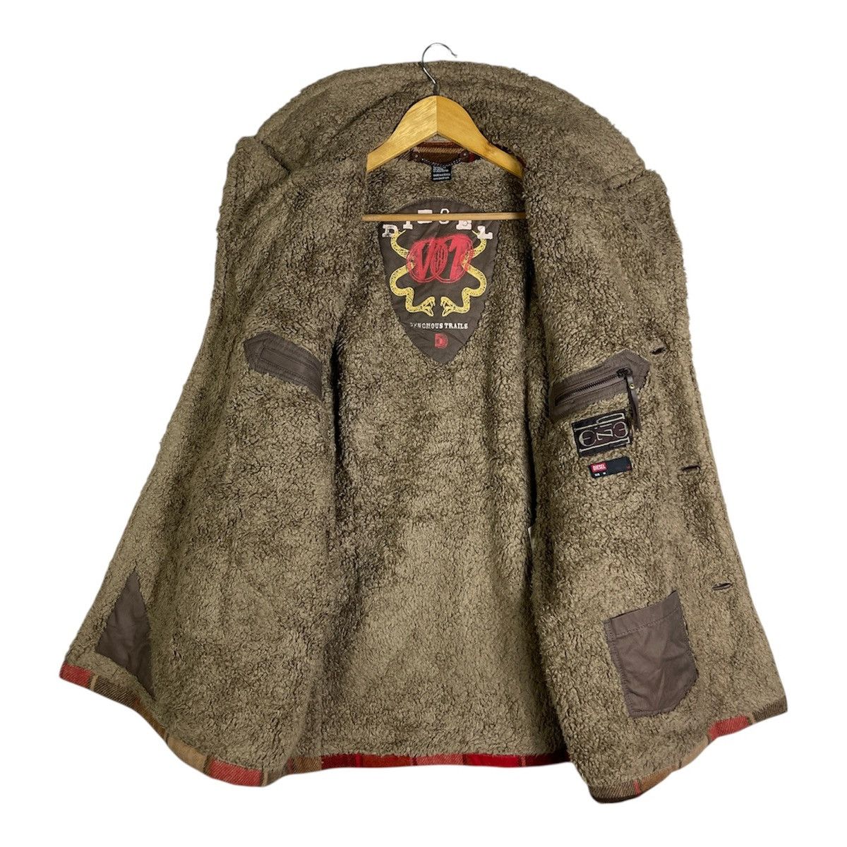 Diesel Vintage Diesel Core Wool Plaid Mountain Sherpa Ranch Coat Size US M / EU 48-50 / 2 - 3 Thumbnail