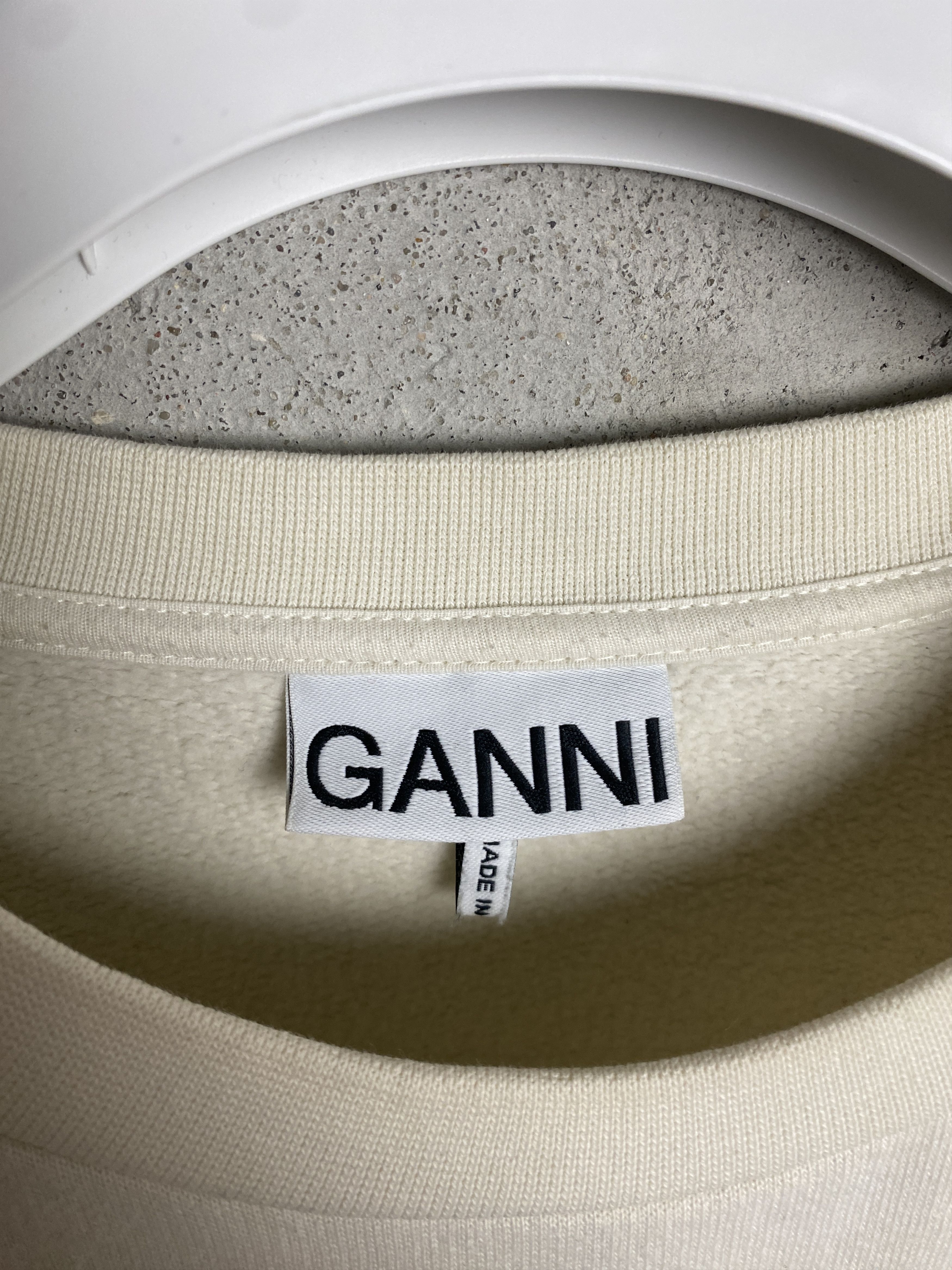 Ganni Ganni small logo crewneck sweatshirt casual tunic Size M / US 6-8 / IT 42-44 - 3 Thumbnail