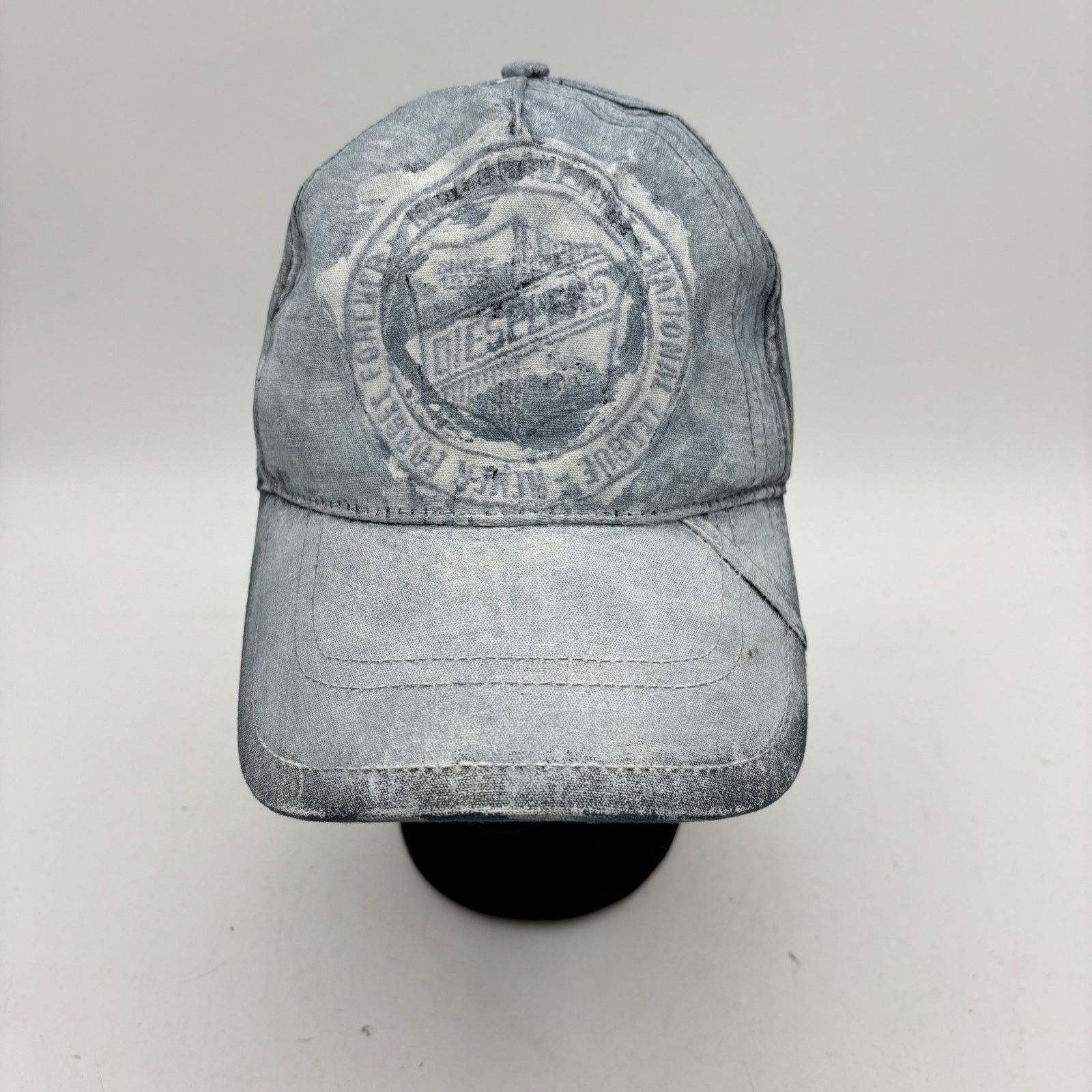 Diesel Diesel White Painted Hat Adjustable Avant Garde Y2K Size ONE SIZE - 1 Thumbnail