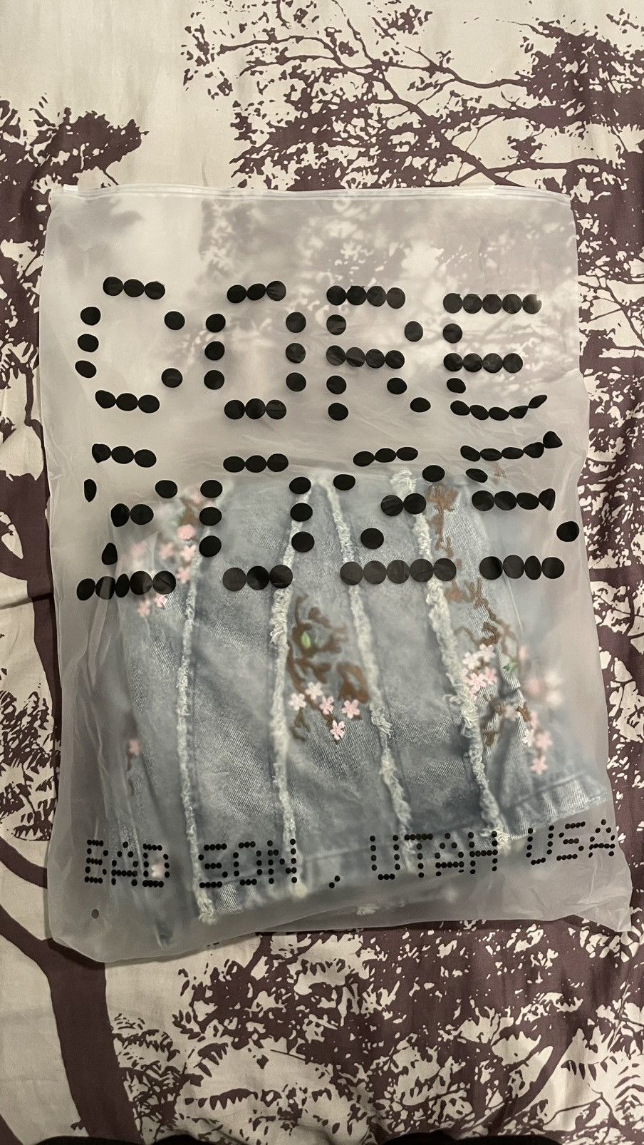 Bad Son Cherry Blossom Denim Pants Size US 36 / EU 52 - 4 Thumbnail