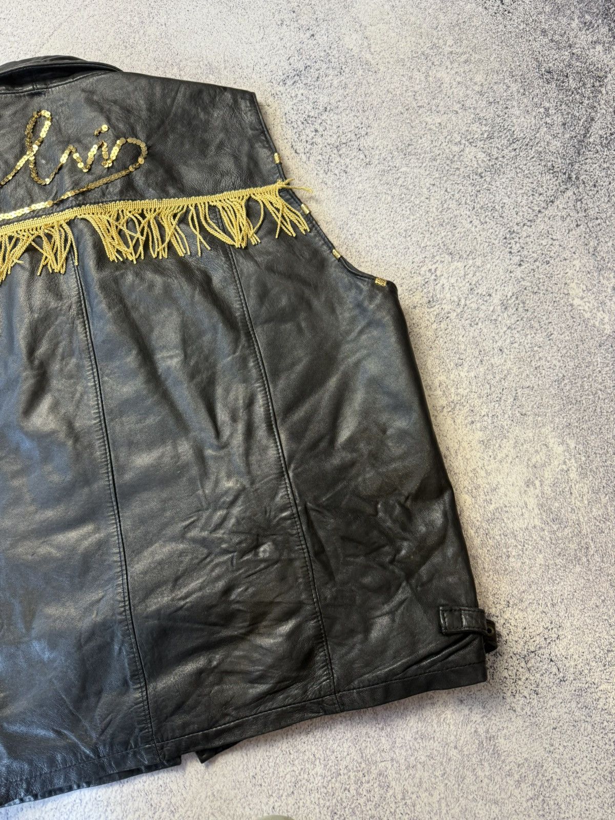 Reel Legends Vintage Vest Real Leather Elvis Y2K Size US L / EU 52-54 / 3 - 24 Thumbnail