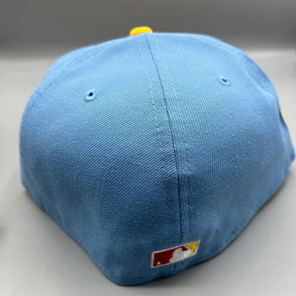 New Era Chicago Cubs Hat Men 7 5/8 Blue 59Fifty New Era Fitted Cap Size ONE SIZE - 5 Thumbnail