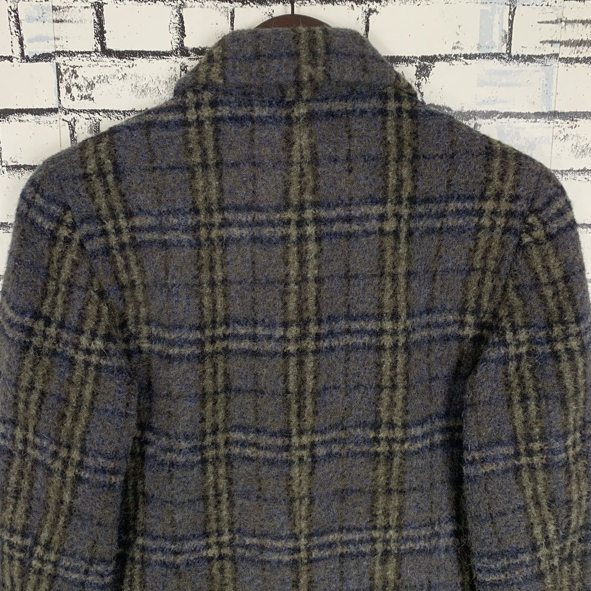 Burberry × Vintage Luxury Brand Burberry London Checkerboard Wool Long Jacket Size S / US 4 / IT 40 - 10 Thumbnail